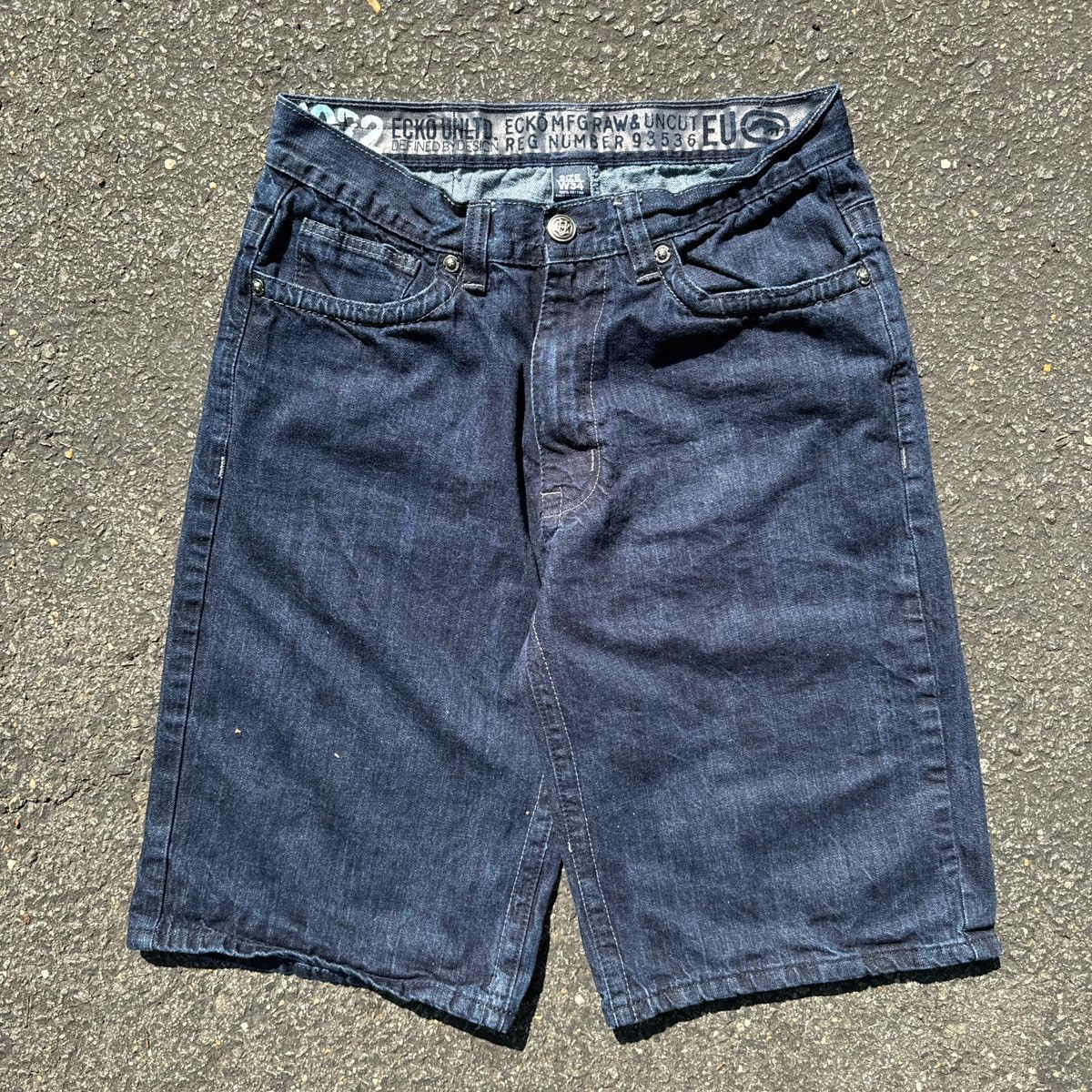 Ecko Unltd. × Japanese Brand × Marc Ecko Ecko denim jorts Size US 34 / EU 50 - 2 Thumbnail