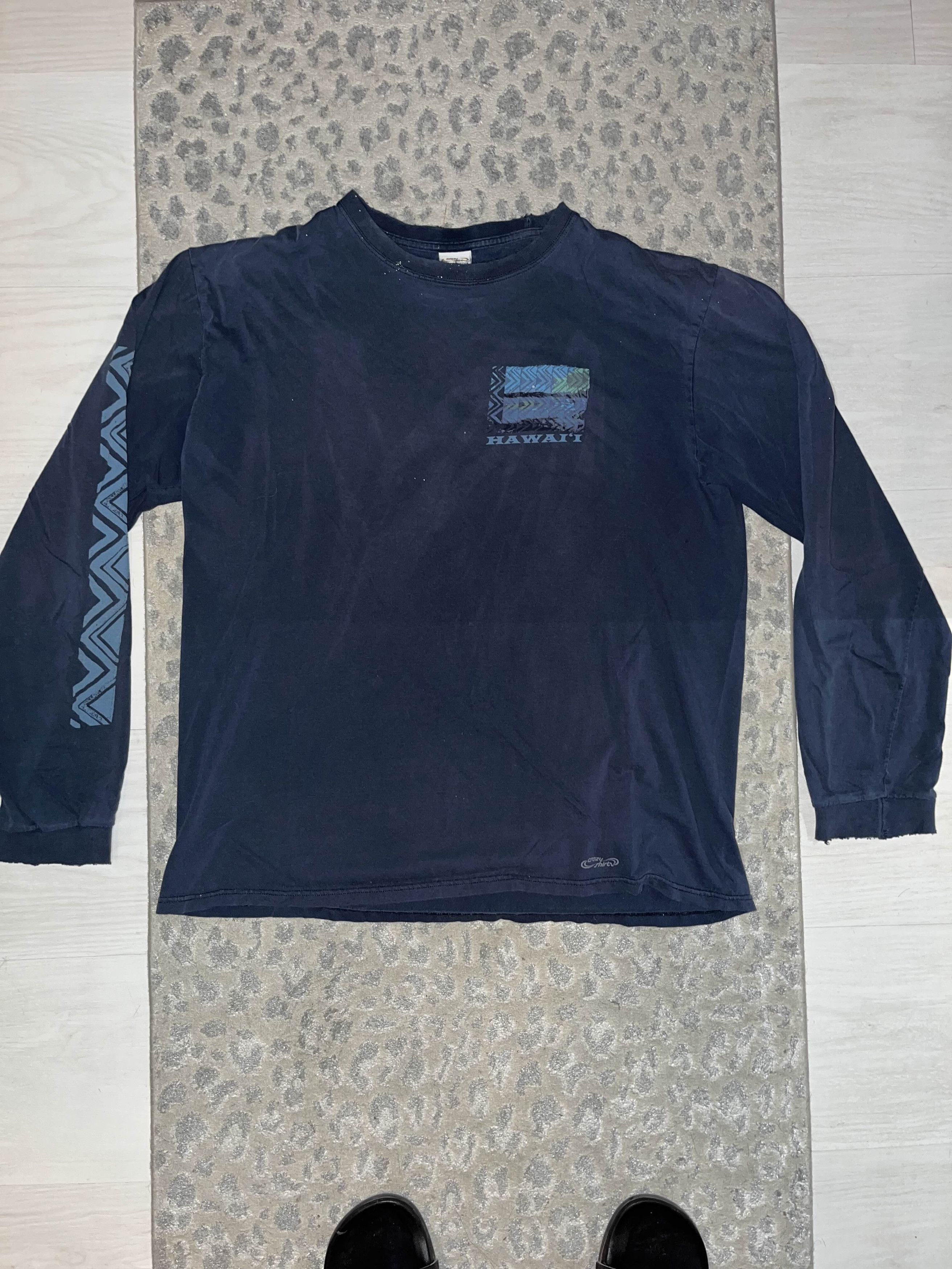 Vintage Y2K Distressed Hawaii Long Sleeve Shirt Size US L / EU 52-54 / 3 - 2 Thumbnail