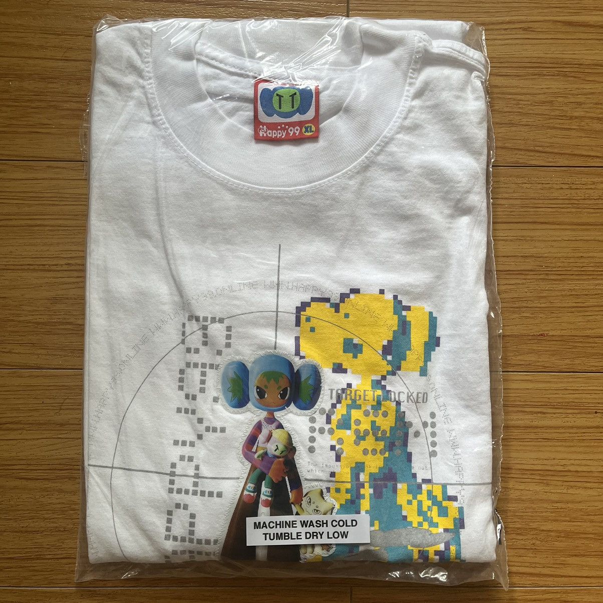 image of Happy99 Online Rem Target Lenticular Shirt in White, Men's (Size XL)