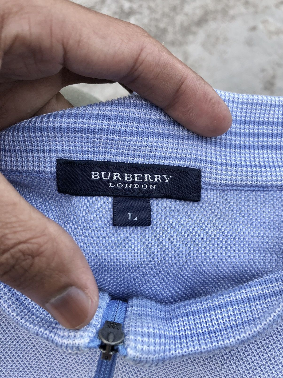 Burberry HALF ZIPPER BURBERRY LONDON TEE Size US L / EU 52-54 / 3 - 3 Thumbnail