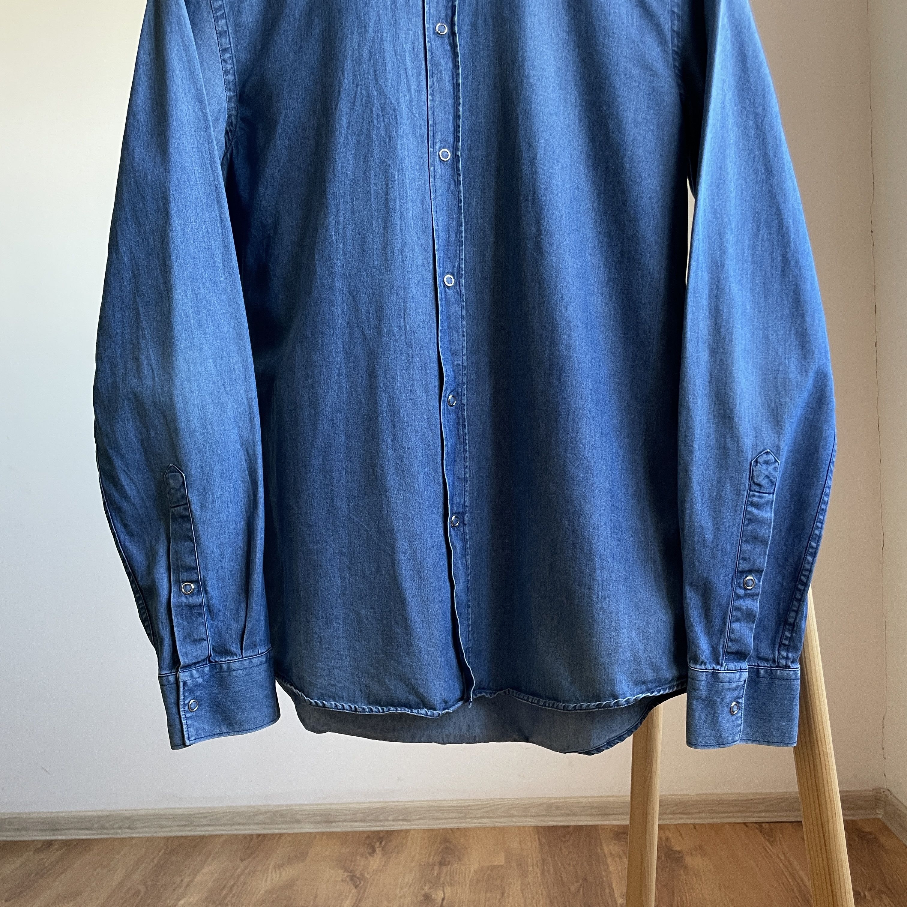 Acne Studios Acne Studios A/W 2010 Classic Slim Denim Shirt Size EUR 50 Size US M / EU 48-50 / 2 - 6 Thumbnail