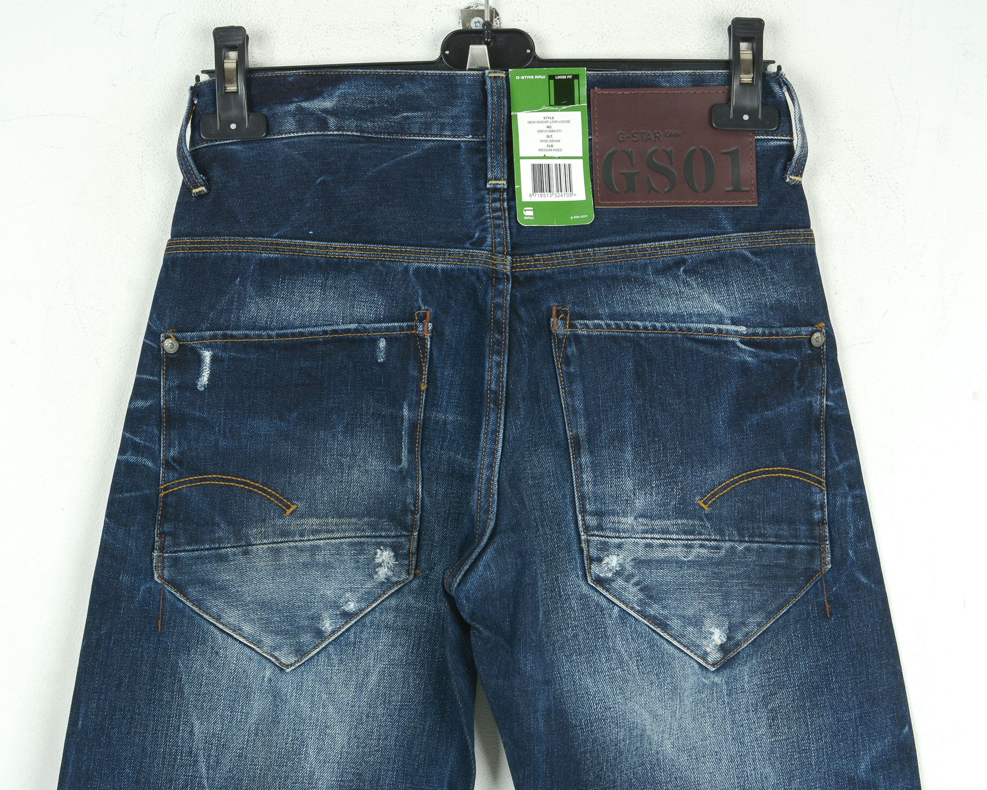 G-Star G STAR RAW New Radar Low Loose W27 L32 Jeans Denim Pants Size US 27 - 6 Thumbnail