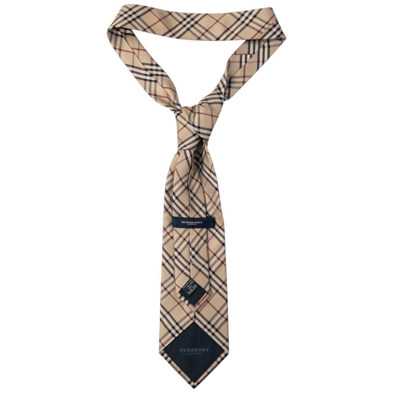 Burberry Vintage Burberry Nova Check Silk Tie Size ONE SIZE - 2 Thumbnail