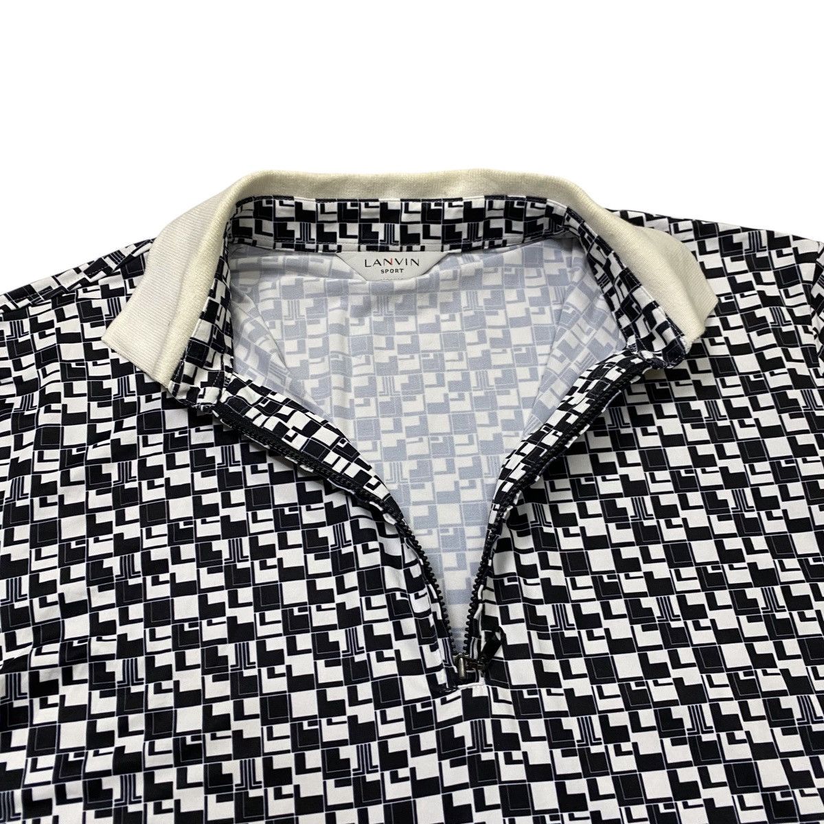 Lanvin Vintage Lanvin Sport monogram half zipper shirt Size US M / EU 48-50 / 2 - 7 Thumbnail