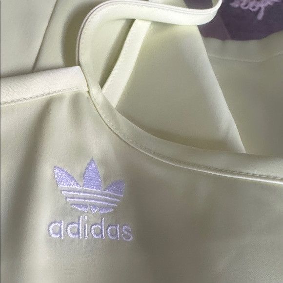 Adidas Adicolor Classics Satin Dress Pulse Yellow M Size XL / US 12-14 / IT 48-50 - 5 Thumbnail