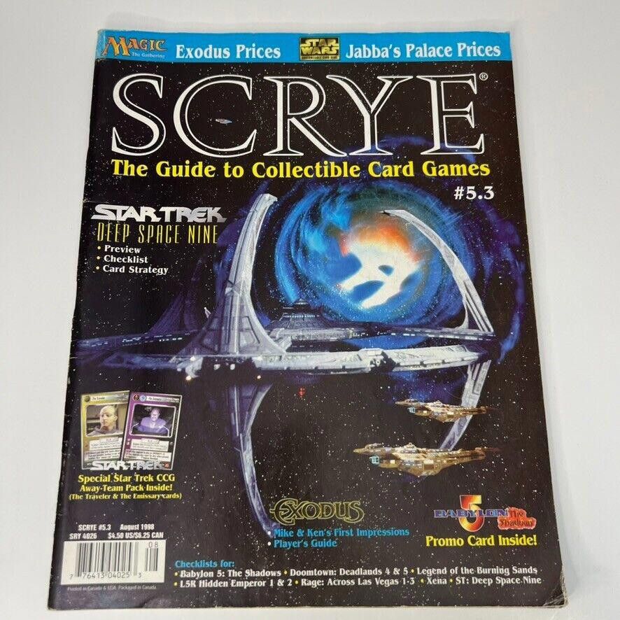 Designer SCRYE Magazine #5.3 August 1998 Star Trek CCG MTG Exodus Size ONE SIZE - 1 Thumbnail