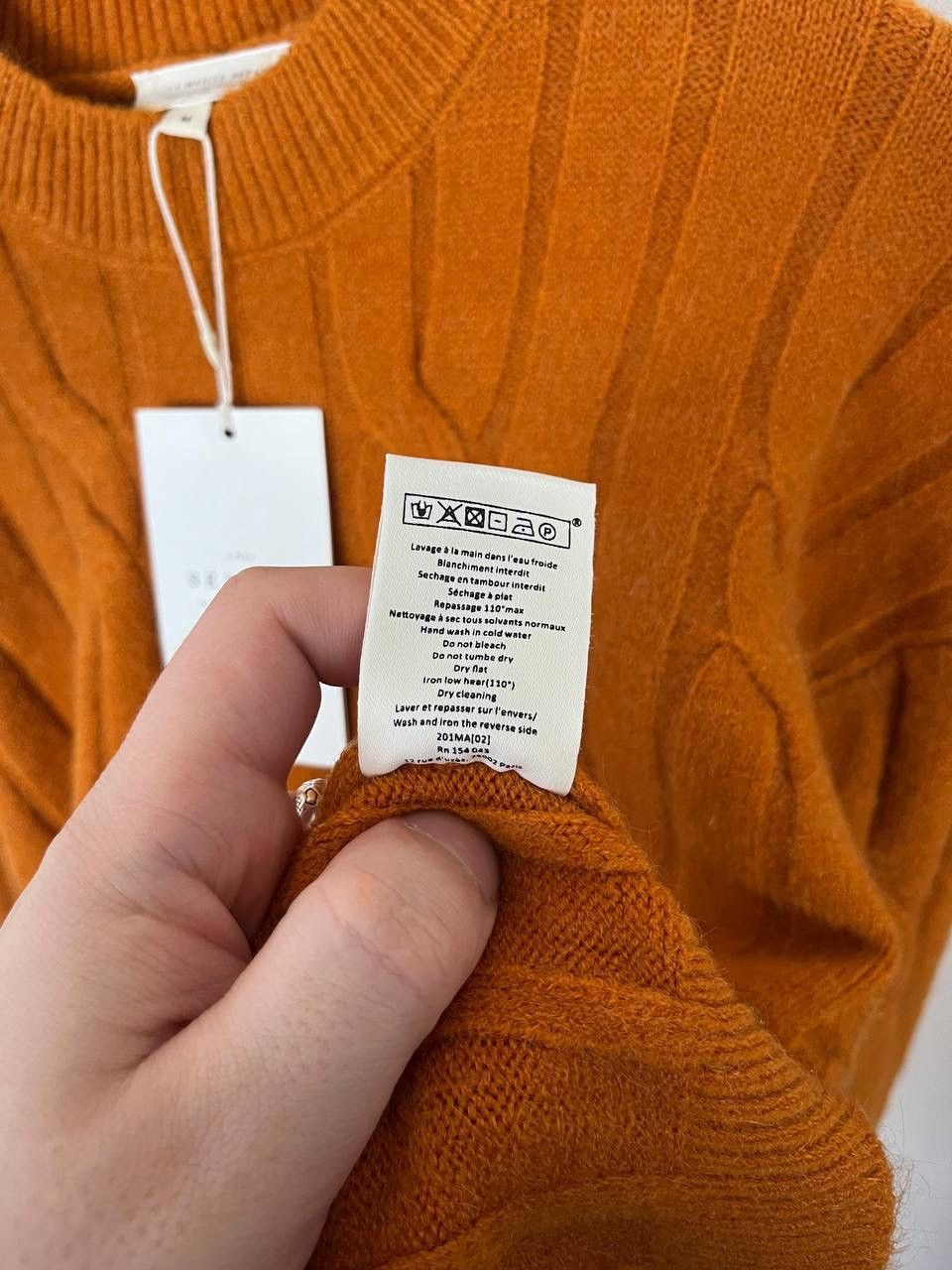 Sezane Sézane Cable Knit Pullover Sweater Crew Neck Women's Size M Size M / US 6-8 / IT 42-44 - 7 Thumbnail