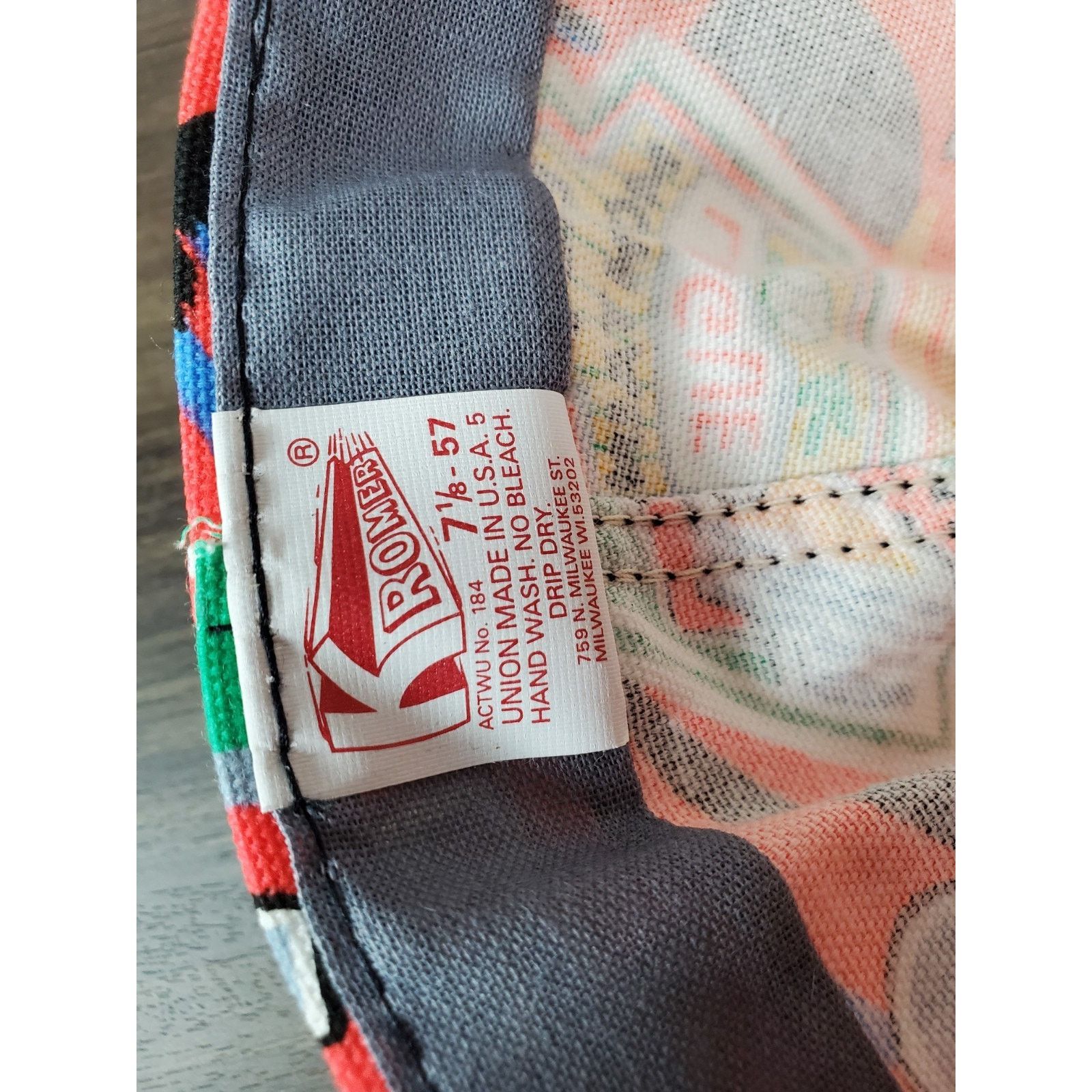 Stormy Kromer × Vintage Kromer Baseball All Over Print Fitted Railroad Hat Cap 7 1/8 Size 32 - 10 Thumbnail