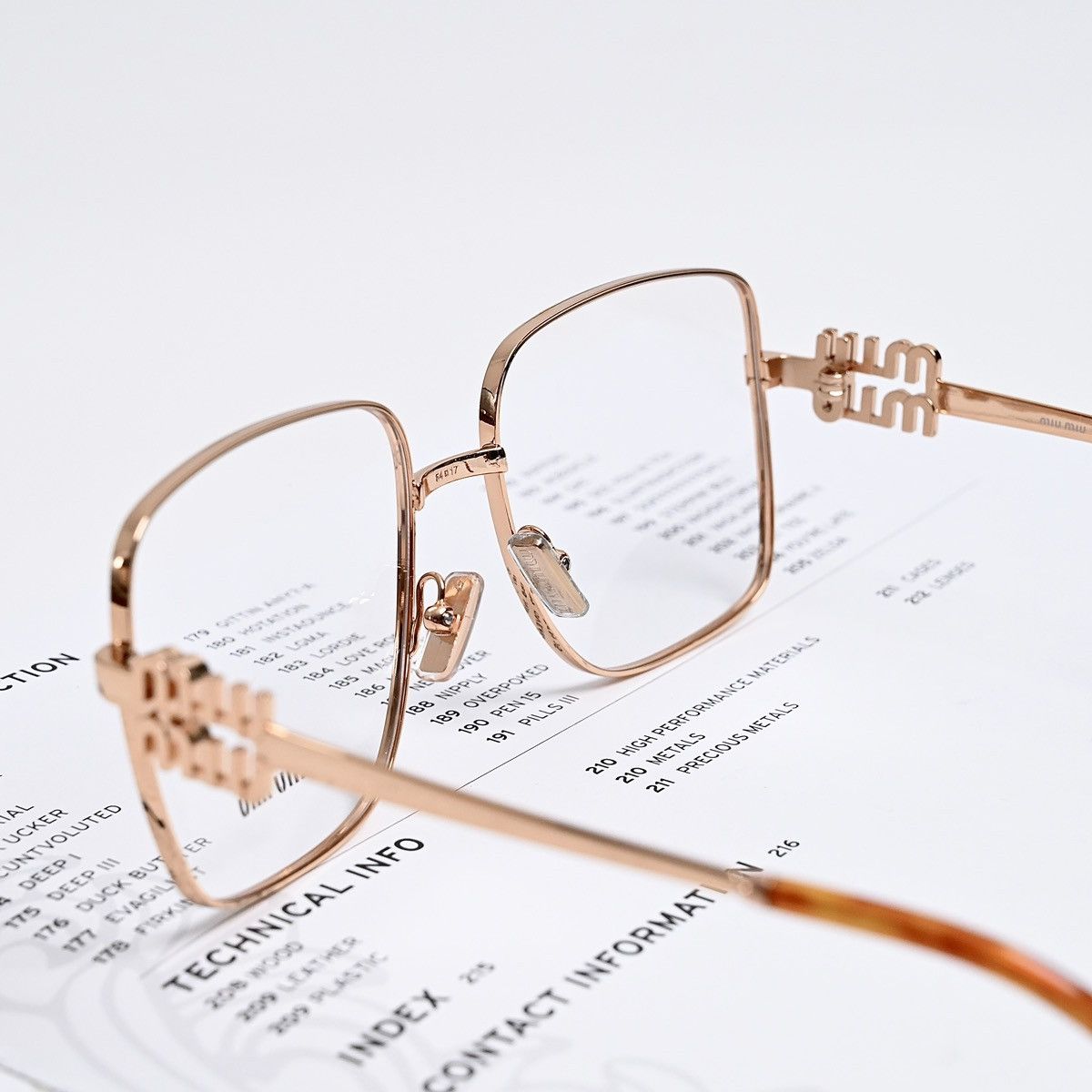 Miu Miu MIU MIU 0MU 51XV GLASSES Size ONE SIZE - 6 Thumbnail