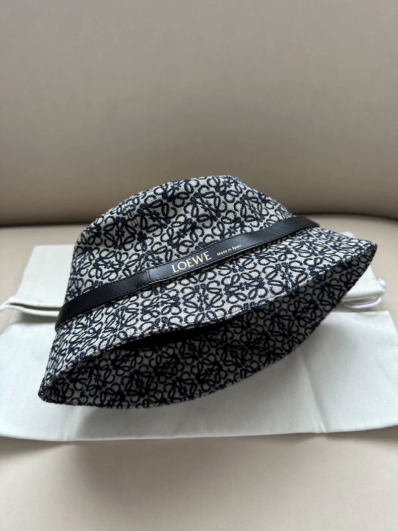 Loewe LOEWE size 59 Classic embroidered blue bucket hat Size ONE SIZE - 5 Thumbnail