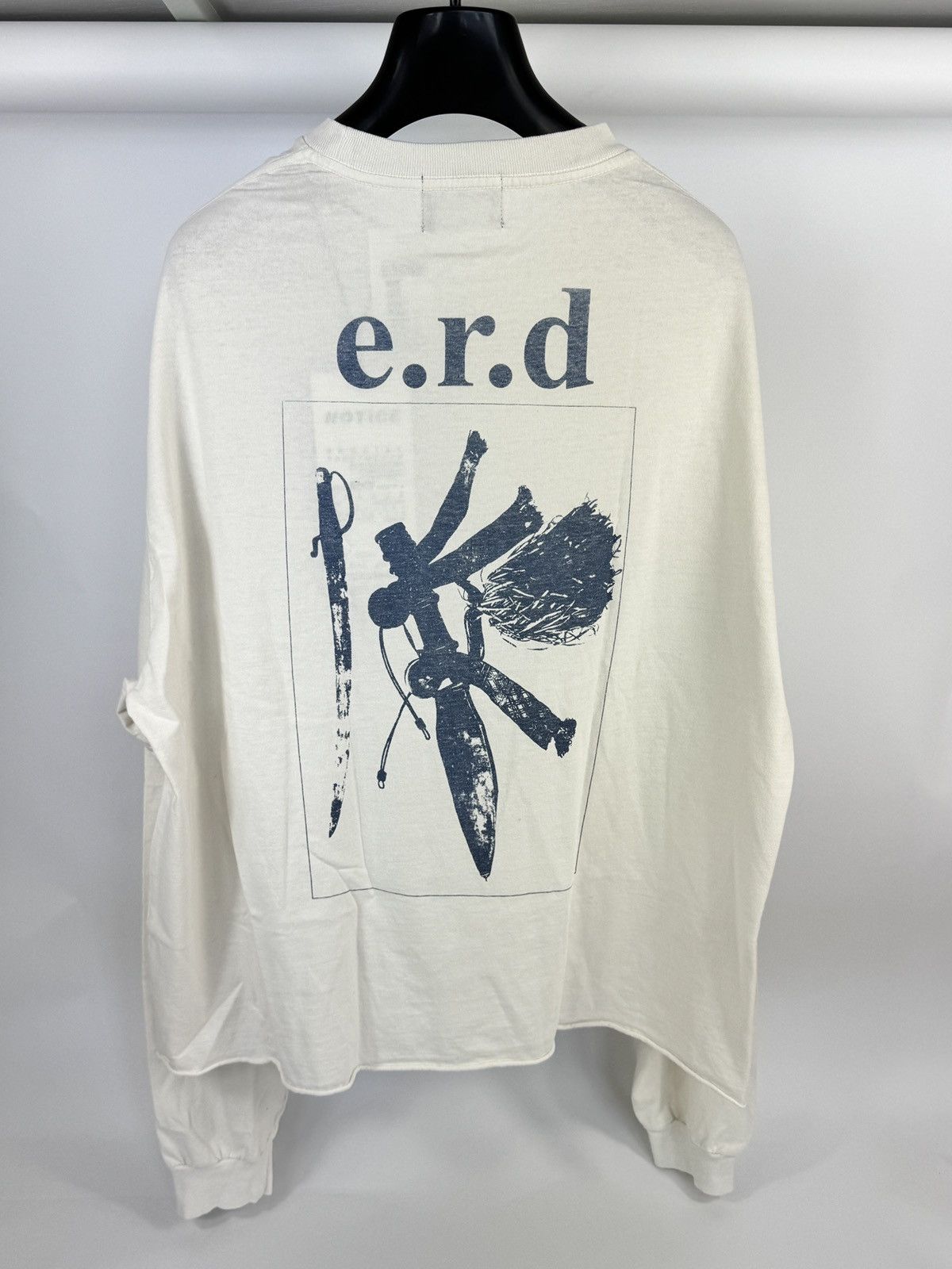 Enfants Riches Deprimes 777 LS T-SHIRT FADED WHITE Size US XL / EU 56 / 4 - 4 Thumbnail