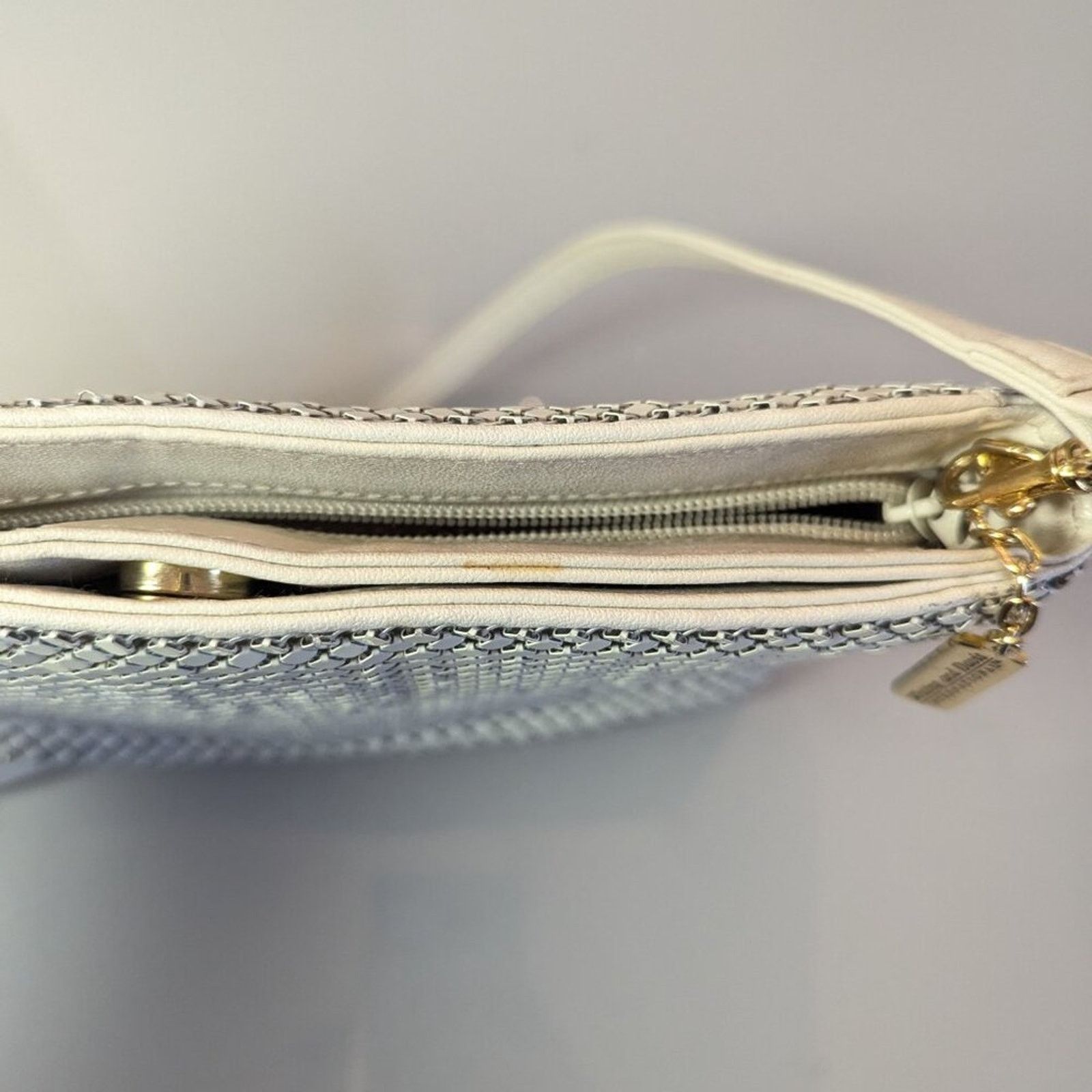 Vintage Whiting and Davis Vintage White Metal Mesh Crossbody Bag Size ONE SIZE - 10 Thumbnail