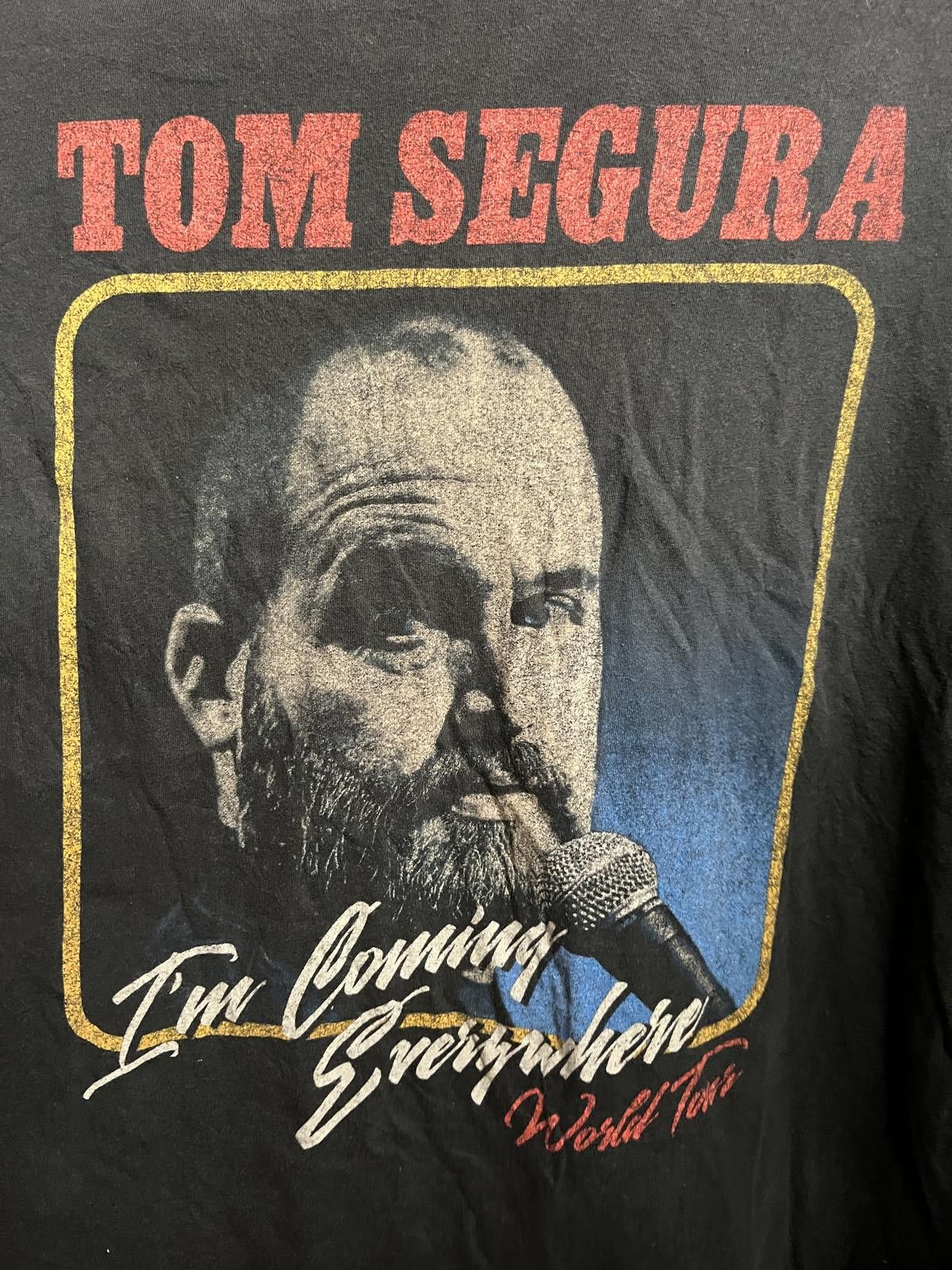 Designer Faded Tom Segura Comedy Tee - I'm Coming Everywhere Tour -M Size US M / EU 48-50 / 2 - 3 Thumbnail