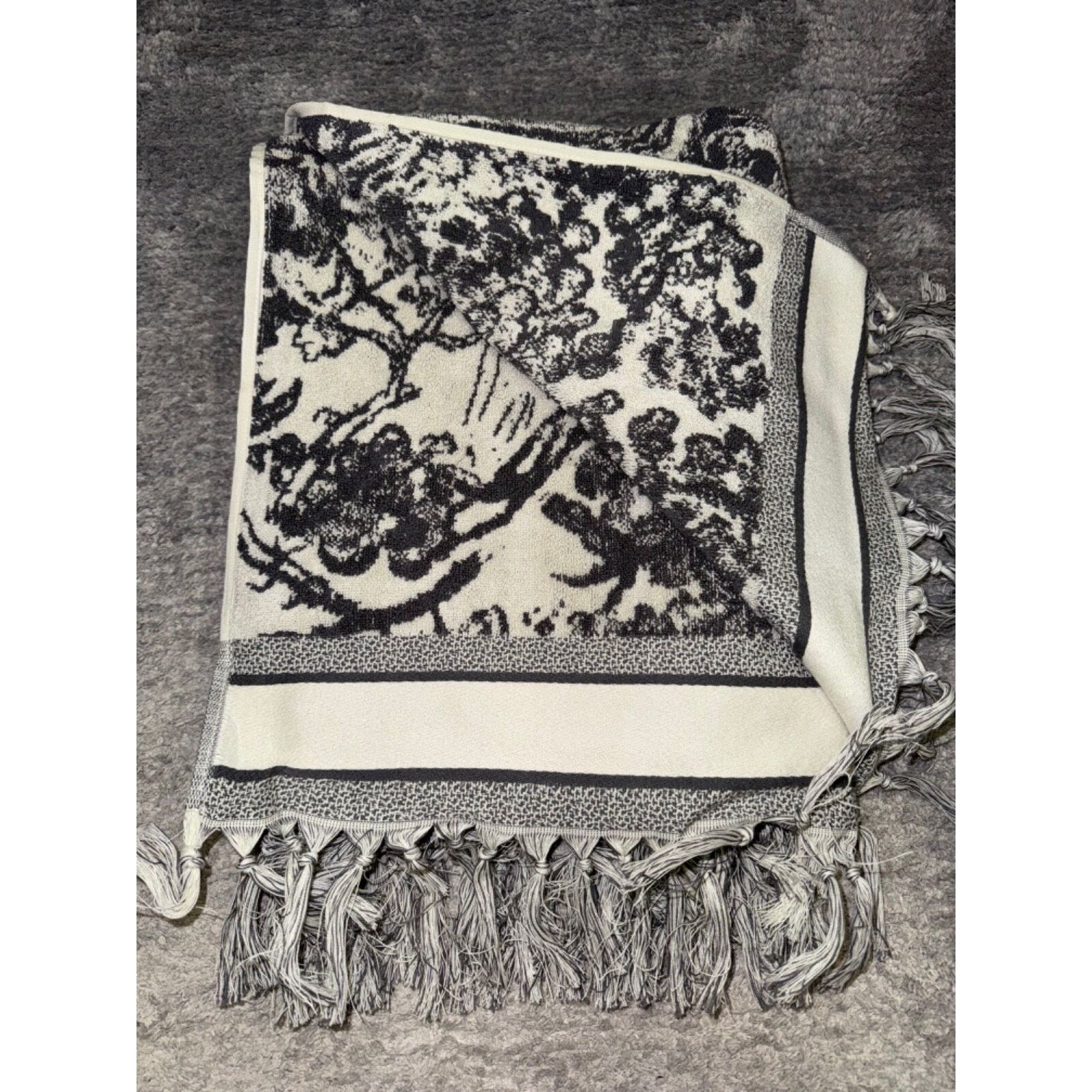 Dior Christian Dior Toile De Jouy Reverse Tassel Bath Beach Towel Size ONE SIZE - 8 Thumbnail