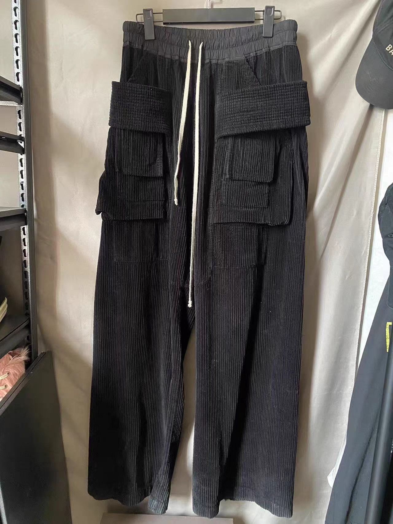 Rick Owens Rick Owens Double Ring Wide-Leg Pants Size US 29 - 1 Thumbnail