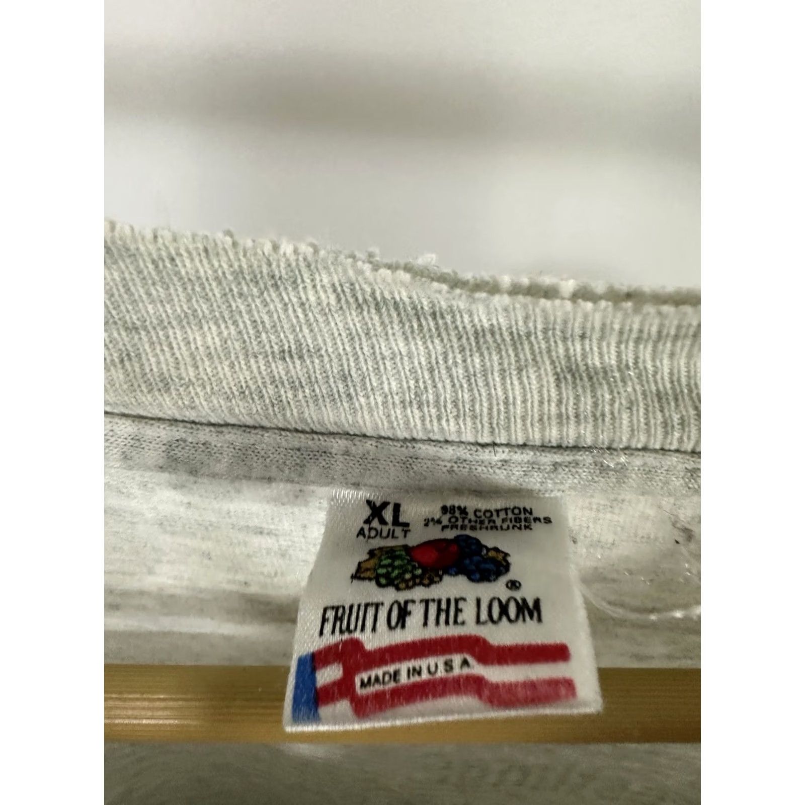 Fruit Of The Loom VTG 90s This Is Wrestling War Hand Combat Long Sleeve Thrashed Worn T-Shirt XL Size US XL / EU 56 / 4 - 3 Thumbnail