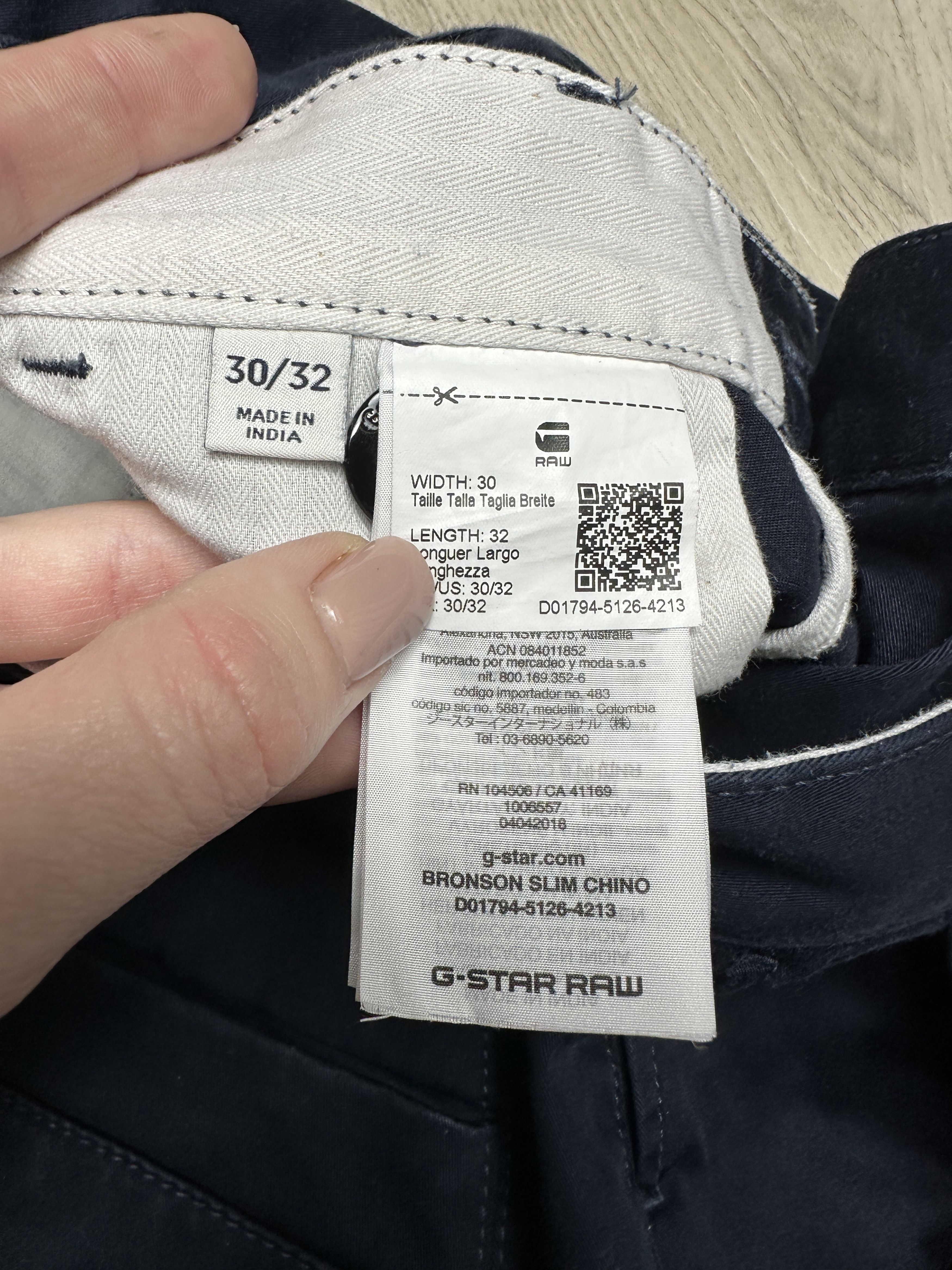 G-Star G Star Raw Mens Bronson Slim Chino Pants Size US 30 / EU 46 - 5 Thumbnail