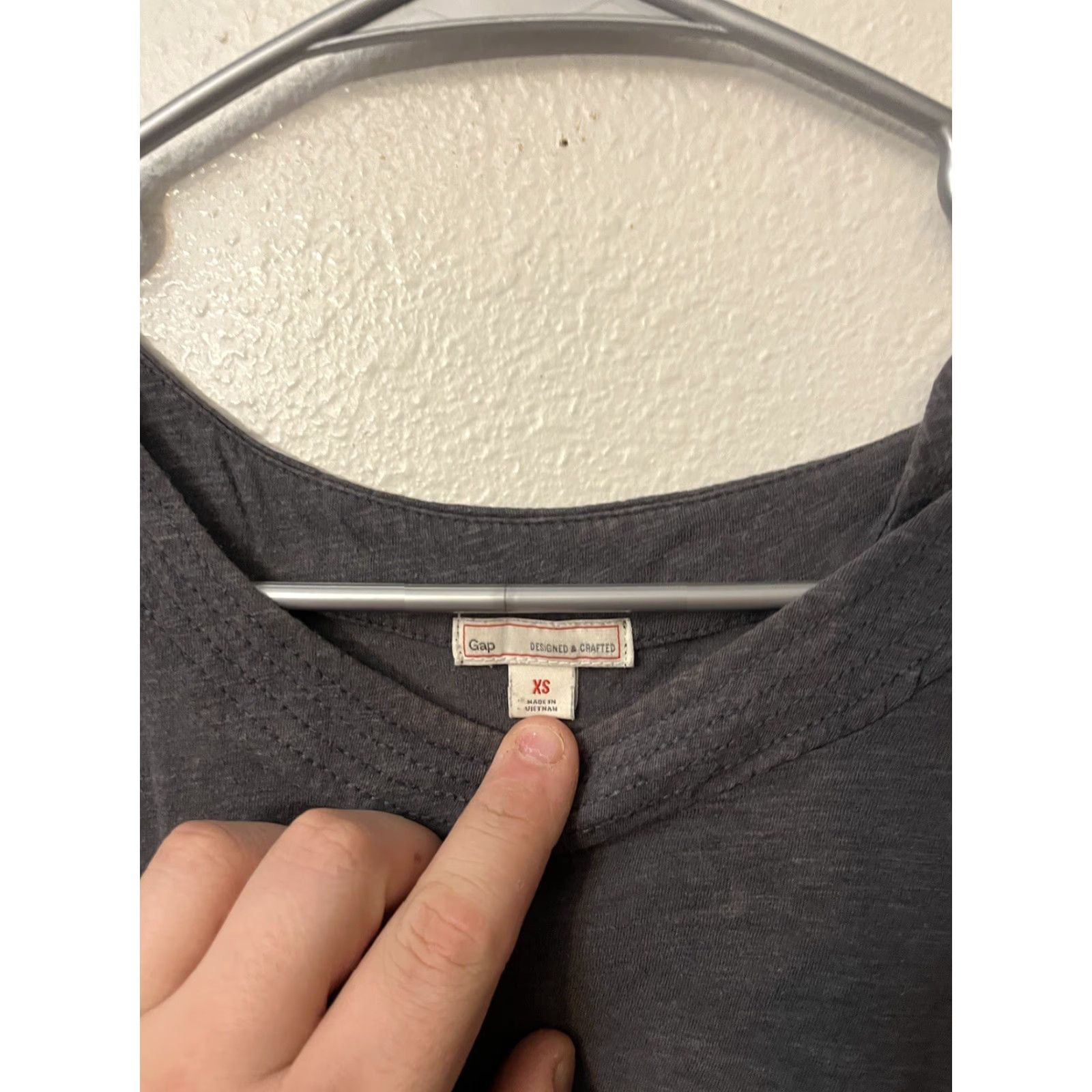 Gap Gap Tank Women's XS Gray Solid Sleeveless Tank Top Size XS / US 0-2 / IT 36-38 - 3 Thumbnail