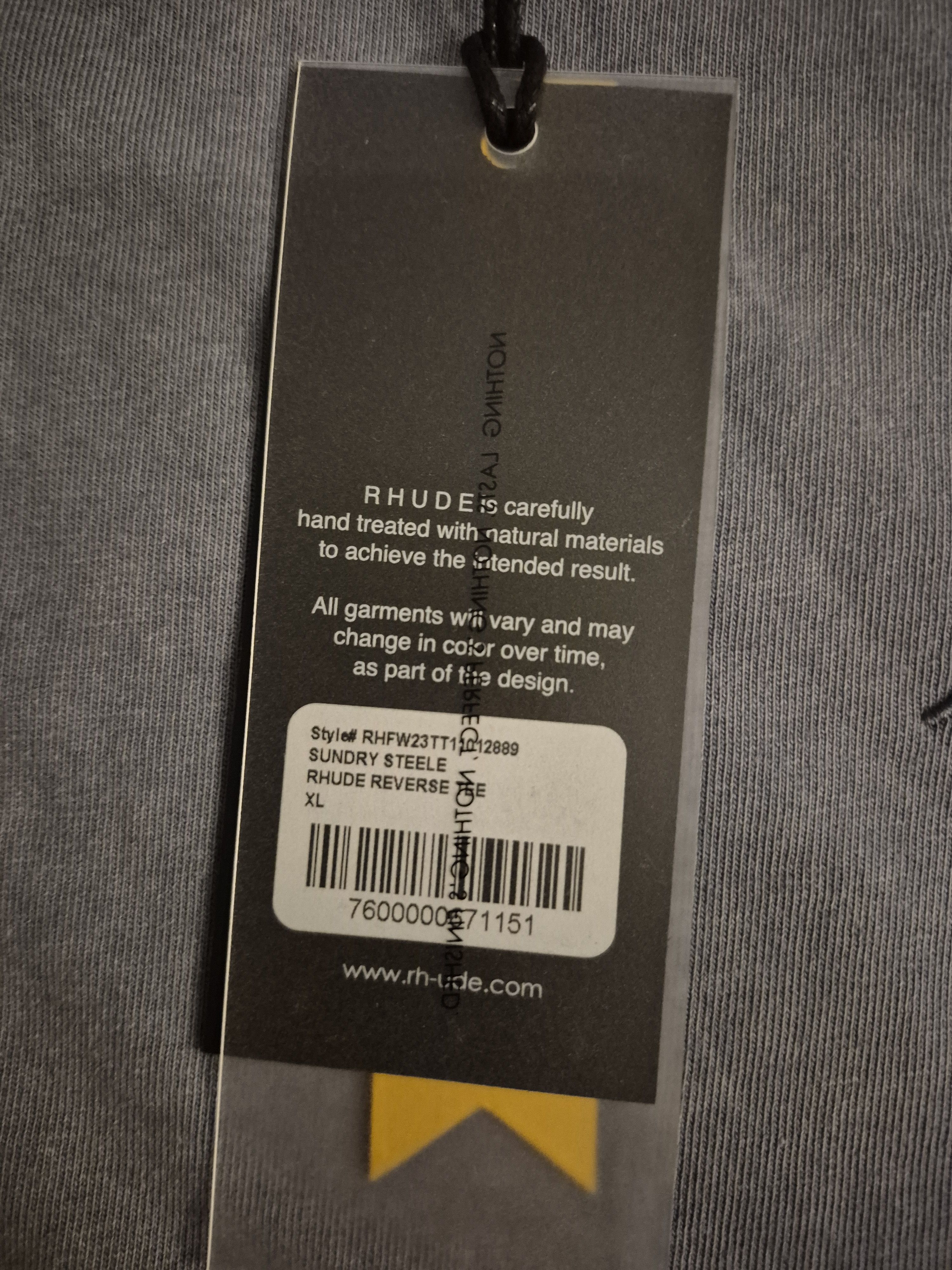 Rhude Rhude Sundry Steele Reverse Tee Size XL Size US XL / EU 56 / 4 - 3 Thumbnail