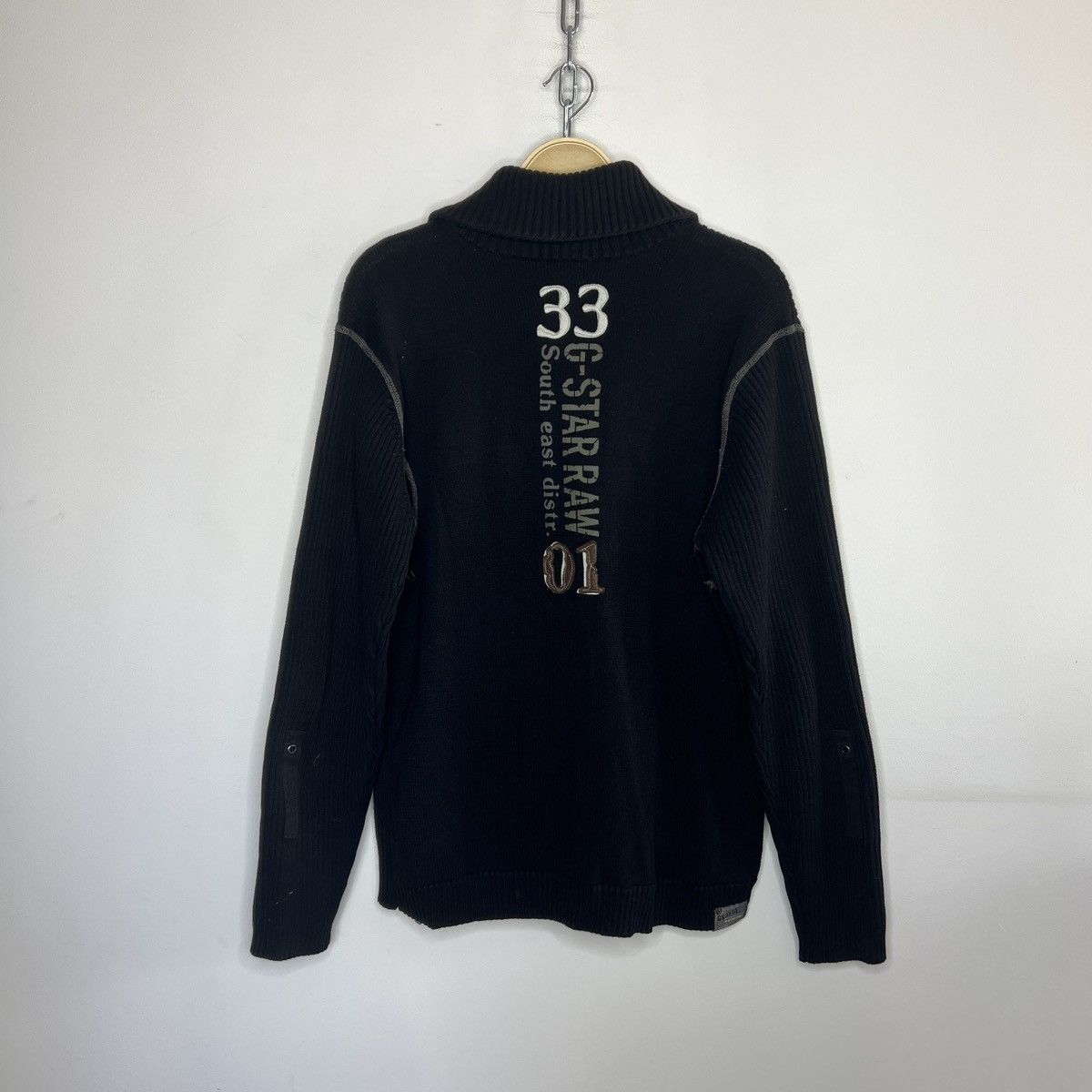 G-Star G-Star Raw Vintage Knit Sweater Zip Jumper Opium Y2K Ribbed Size US L / EU 52-54 / 3 - 8 Thumbnail