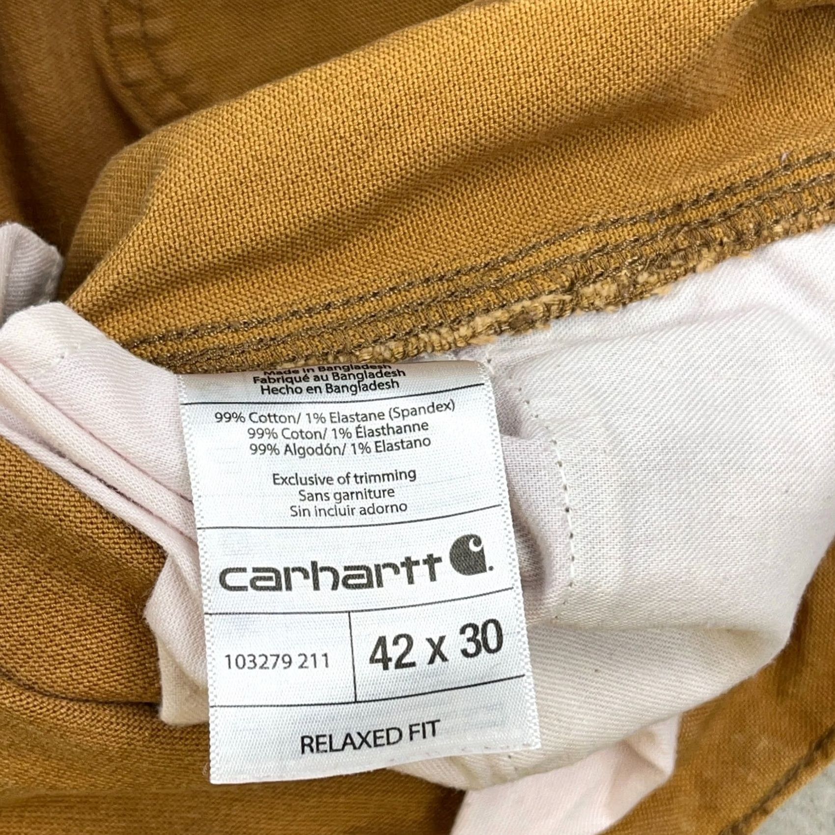 Carhartt Carhartt Pants Men 42x30 Carpenter Duck Canvas Relaxed Faded Distressed Baggy B2 Size US 42 / EU 58 - 4 Thumbnail