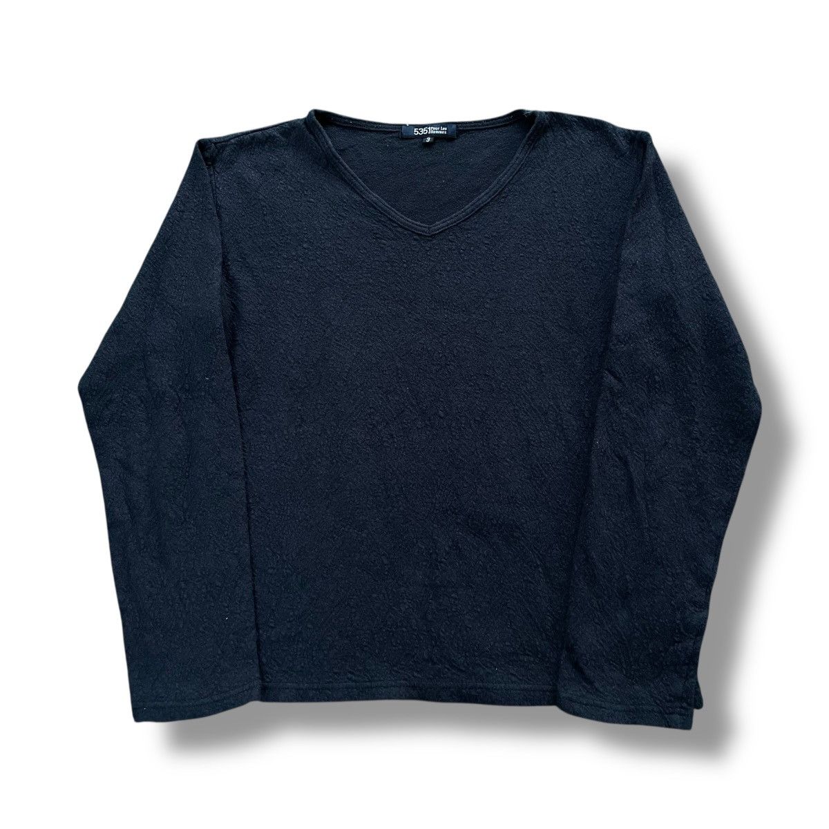 🇯🇵 5351 POUR LES HOMMES V NECK FLUFFY LONG SLEEVE TSHIRT