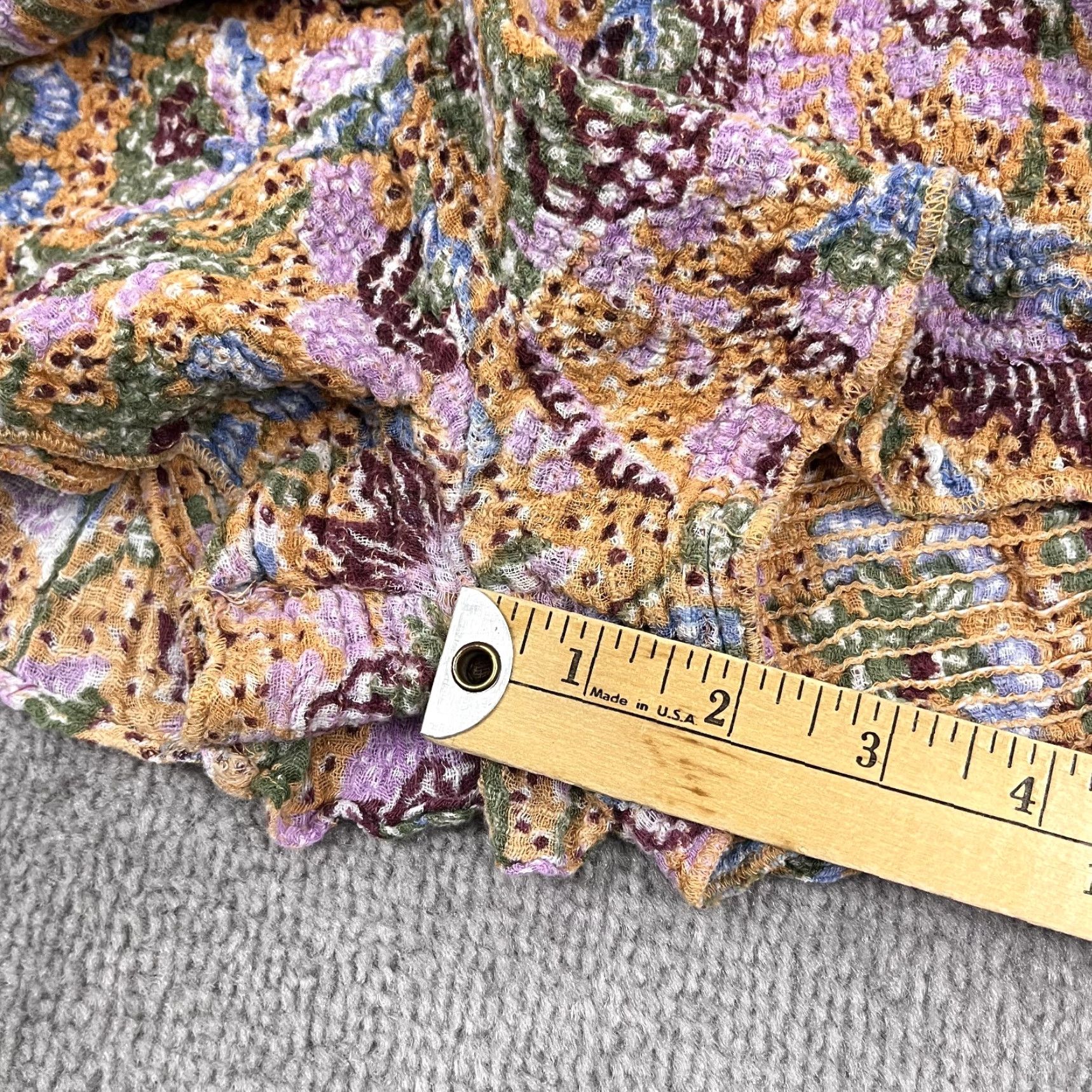 Free People Free People FP One Skort Womens S Multicolor Floral Lace Inset Tiered Ruffle Boho Mini Casual Size 28" / US 6 / IT 42 - 5 Thumbnail