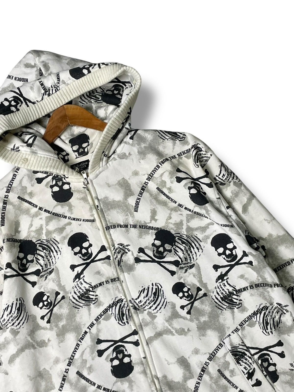 Japanese Brand Defective Struct Brand Skull Fullprint Hoodies (63) Size US M / EU 48-50 / 2 - 4 Thumbnail