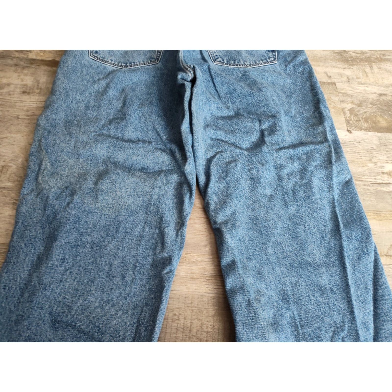 Tommy Hilfiger Vintage Tommy Hilfiger Denim Jeans Men 42x32 Wide Leg Flag Logo 90s Y2K Blue Size US 42 / EU 58 - 3 Thumbnail
