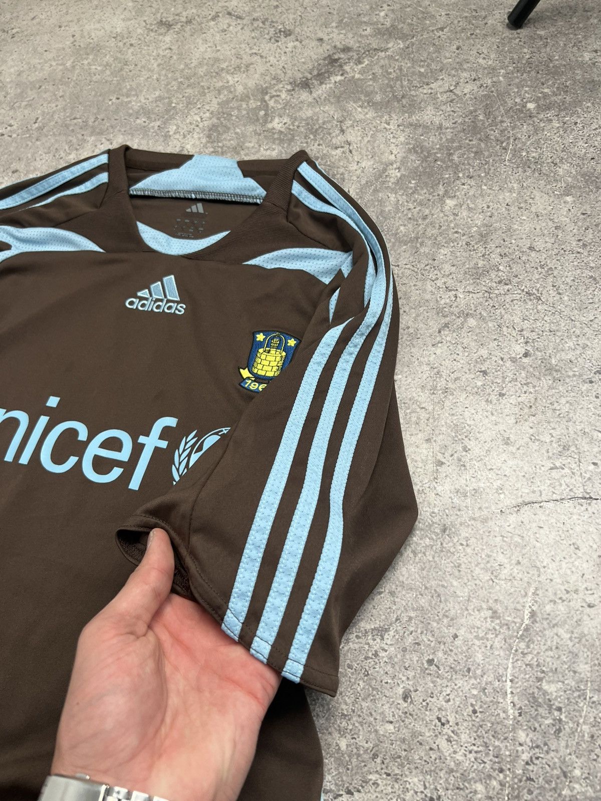 Adidas × Vintage Rare Vintage Adidas Denmark #3 Brondby Jersey Size Large Size US L / EU 52-54 / 3 - 4 Thumbnail