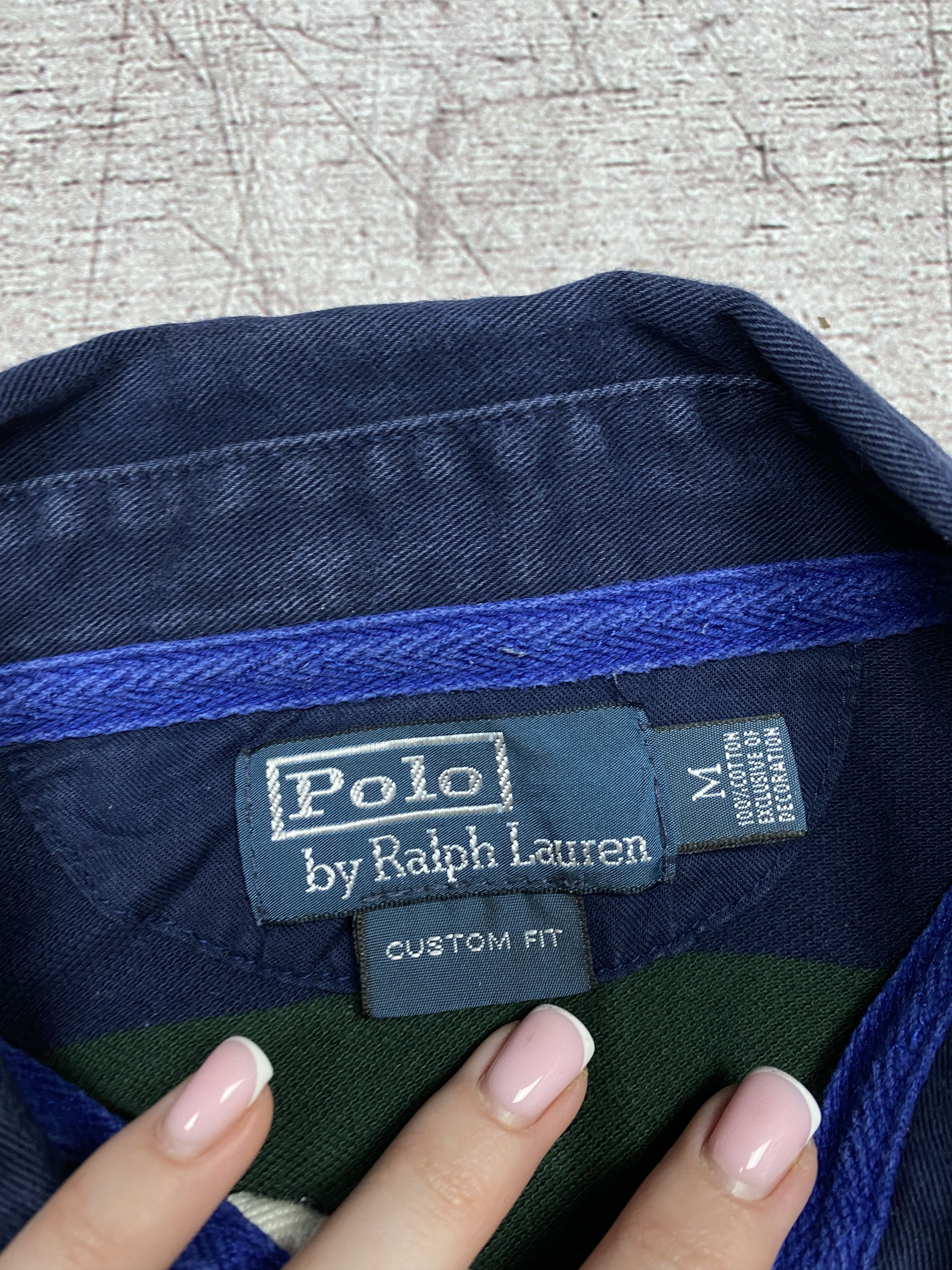 Polo Ralph Lauren × Ralph Lauren × Vintage Polo Ralph Lauren Vintage Rugby Long Sleeve Polo Shirt Size US M / EU 48-50 / 2 - 8 Thumbnail