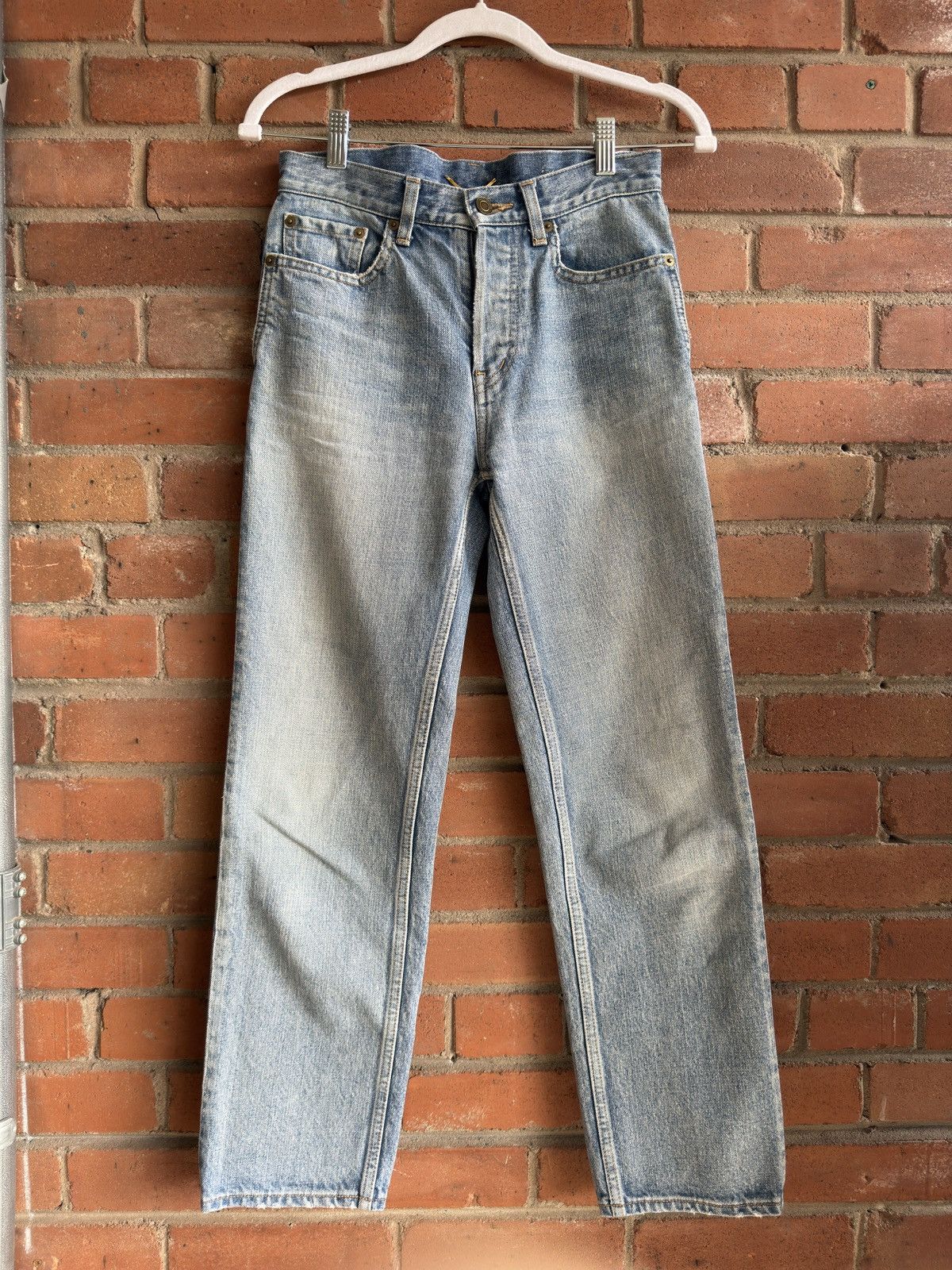 Saint Laurent Paris Saint Laurent Paris 2021 Washed Blue Jeans Size 25" / US 0 / IT 36 - 1 Thumbnail
