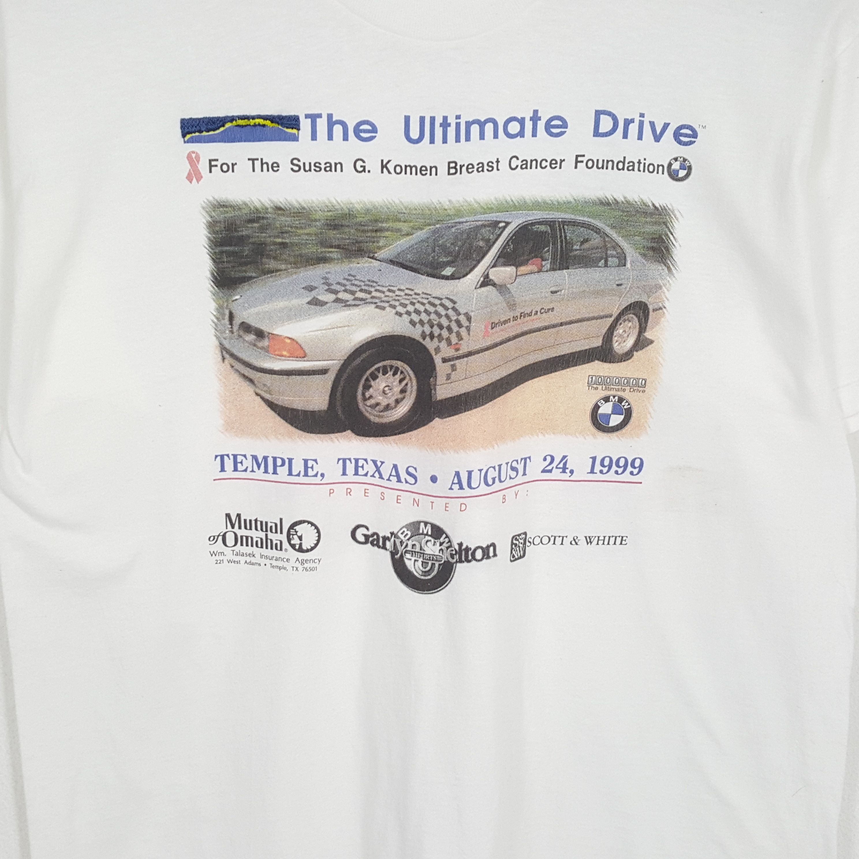 BMW × Vintage Vintage 90's BMW GARLYN SHELTON Motorsport Promo T-Shirts Size US L / EU 52-54 / 3 - 2 Thumbnail