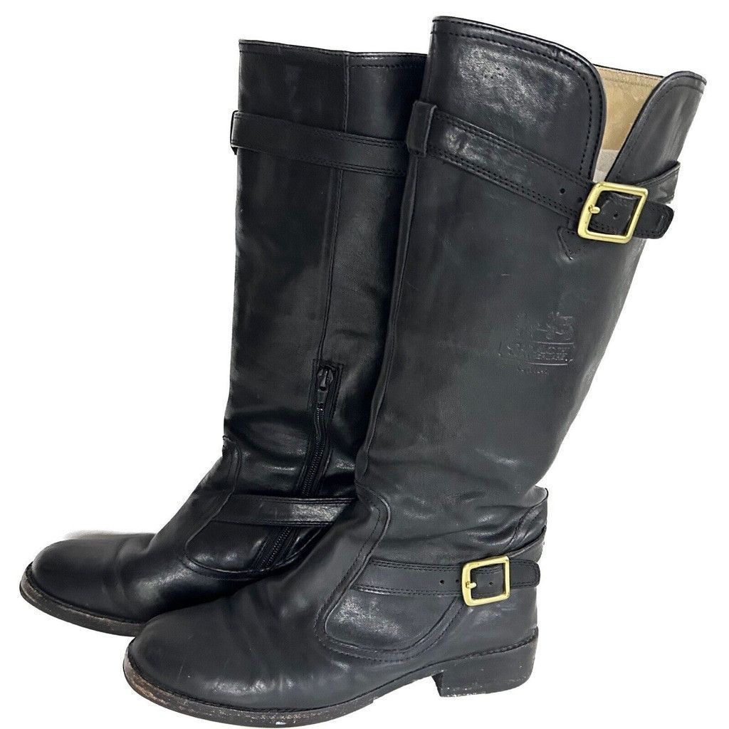 Coach Vintage Coach Whitney Black Leather Knee High Boots US 7.5B Size US 7.5 / IT 37.5 - 5 Thumbnail