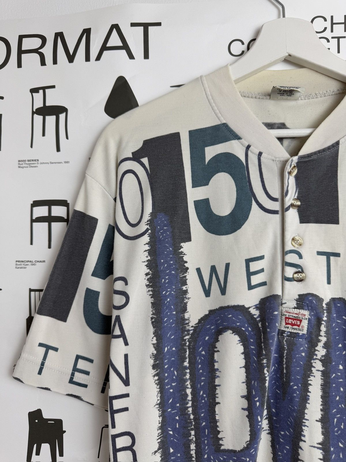 Levi's × Levi's Vintage Clothing × Vintage Vintage 90s Levi’s all over print retro t-shirt L usa archive Size US L / EU 52-54 / 3 - 5 Thumbnail