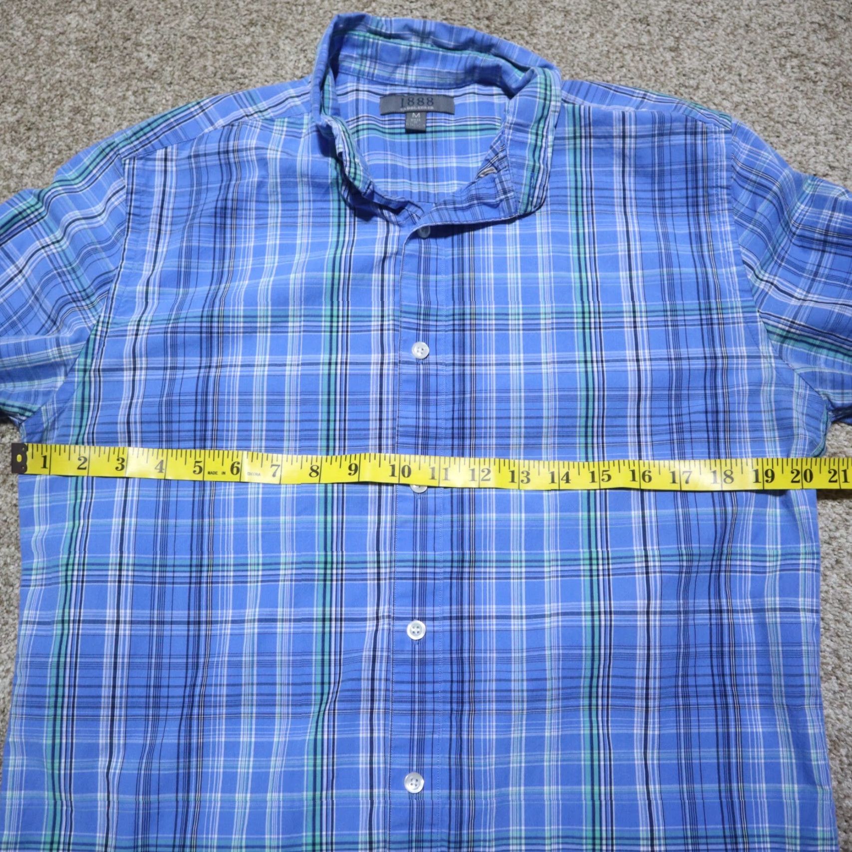 Vintage SADDLBRED Blue Plaid Button-Up Shirt Long Sleeve Men’s Medium Cotton Size US M / EU 48-50 / 2 - 4 Thumbnail