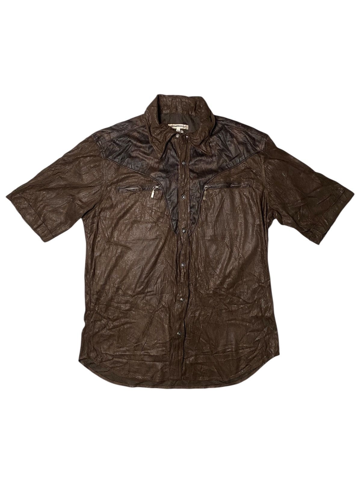 If Six Was Nine 2000's Semantic Design Western Crocodilo Pattern Shirts Size US M / EU 48-50 / 2 - 1 Thumbnail