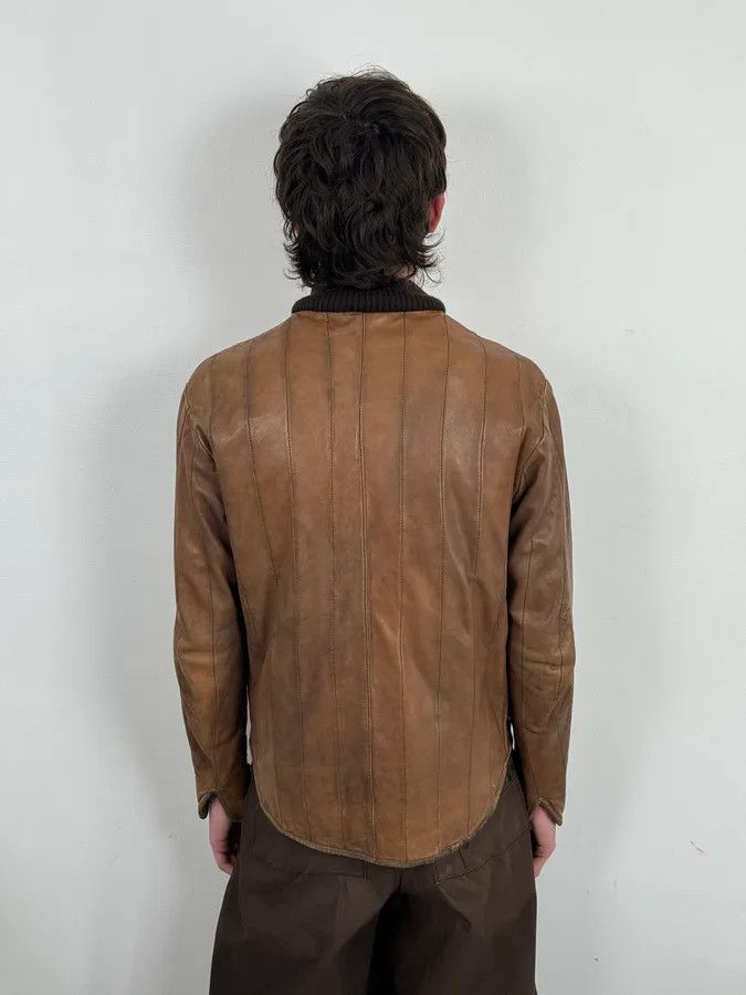 Giorgio Brato 2000s Giorgio Brato Brown Leather Bomber Jacket Size US S / EU 44-46 / 1 - 3 Thumbnail