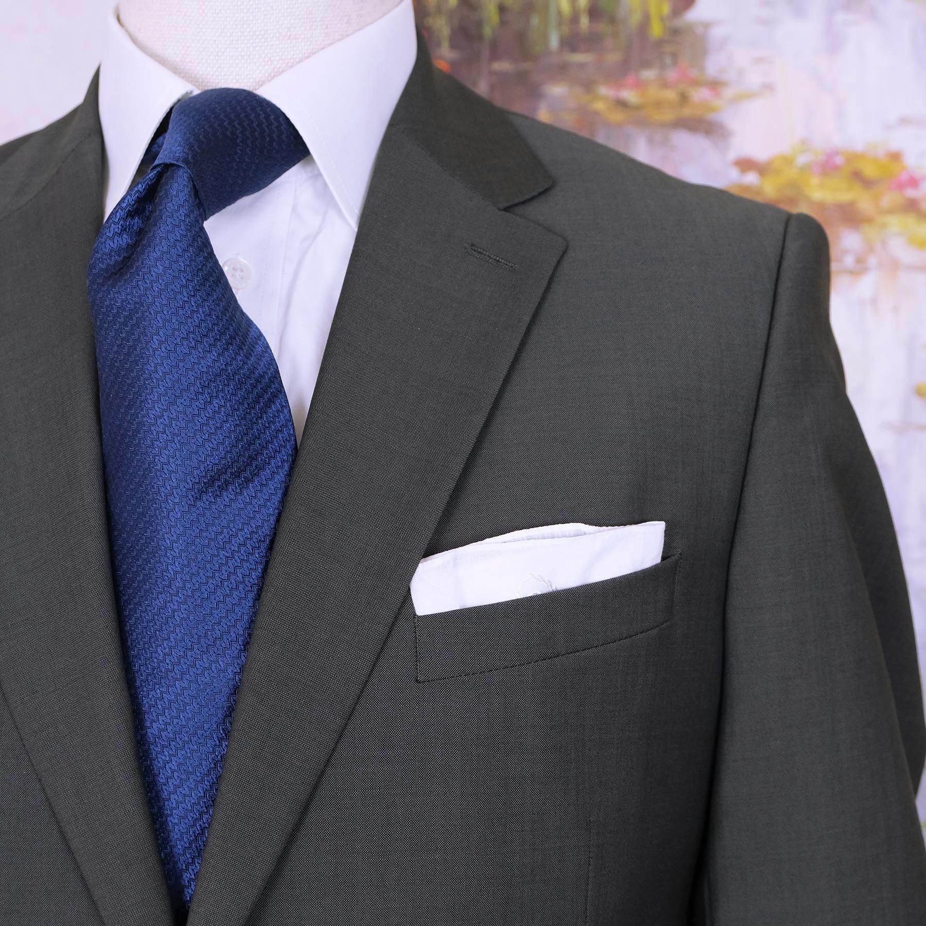 Kenzo Kenzo, blue-grey Suit, Size 40, Mohair and Wool, RRP 1400 e Size 40R - 2 Thumbnail
