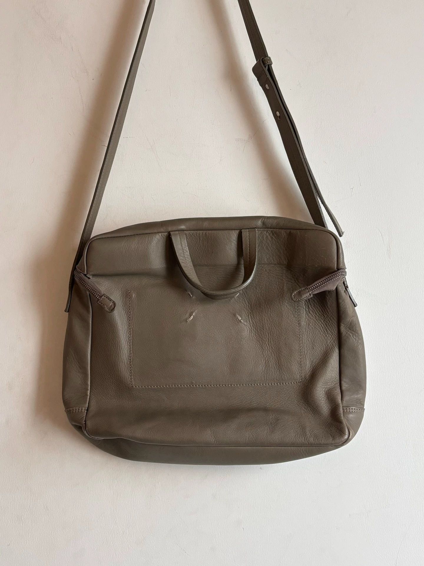 Maison Margiela Maison Margiela SS15 Extended Zip Messenger Bag Brown Size ONE SIZE - 4 Thumbnail