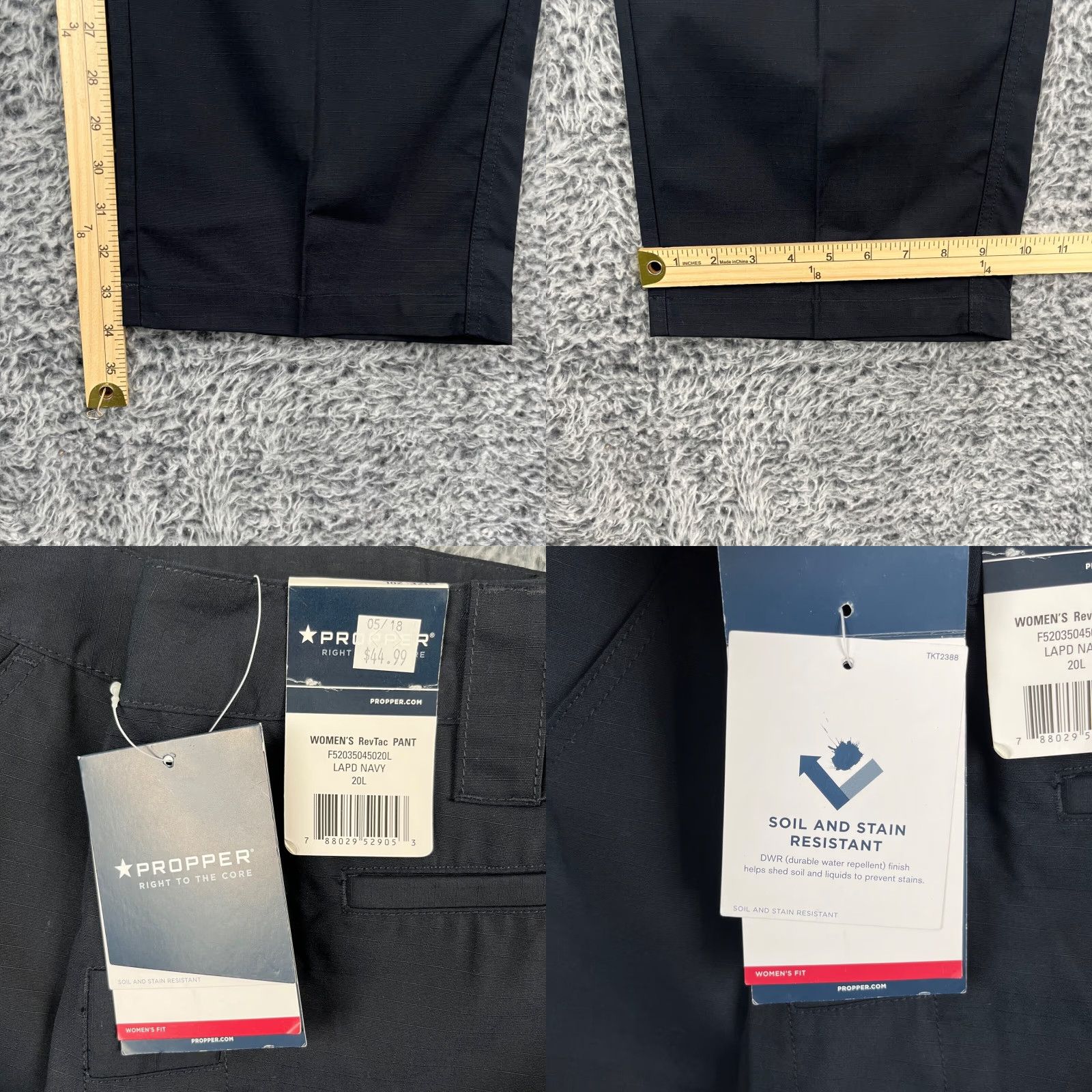 Propper Propper Tactical Pants Womens LAPD Navy RevTac Cargo Pants XL? Size 42" / US 20 - 9 Thumbnail