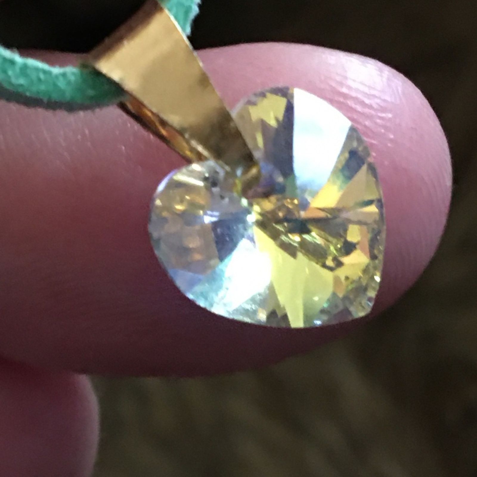 Jewelry Faceted lemon crystal heart choker necklace Size ONE SIZE - 7 Thumbnail