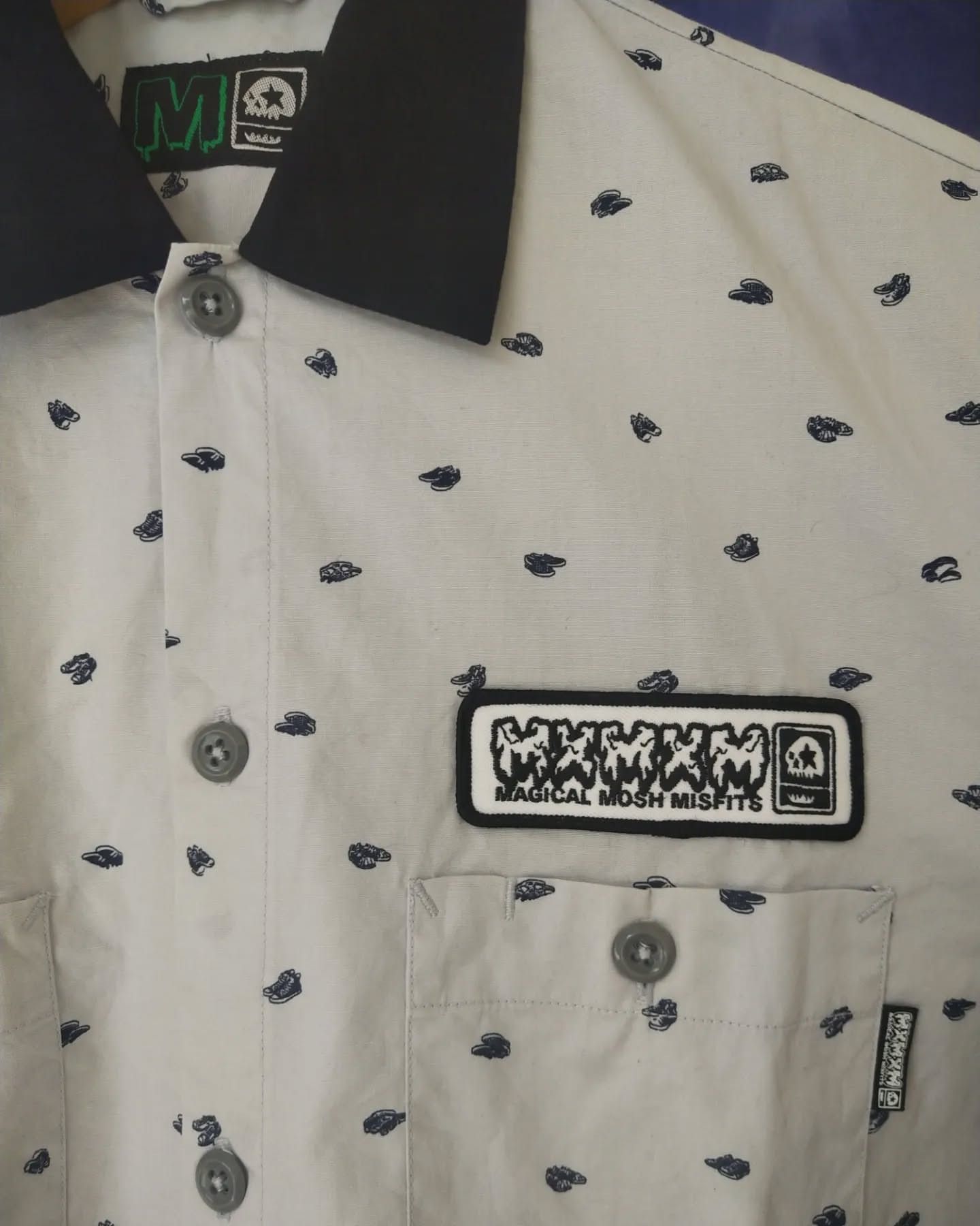 Hysteric Glamour Magical Mosh Misfits Polkadot Shoes Pattern Polo Shirt Size US M / EU 48-50 / 2 - 2 Thumbnail