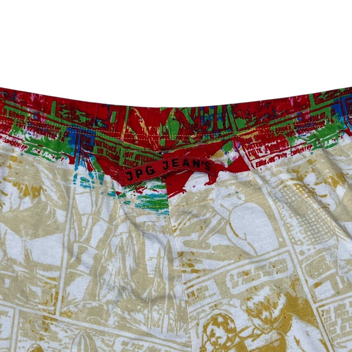 Jean Paul Gaultier Jean Paul GAULTIER 1995 Graphic Cartoon Comics Printed Pants Size 25" / US 0 / IT 36 - 10 Thumbnail