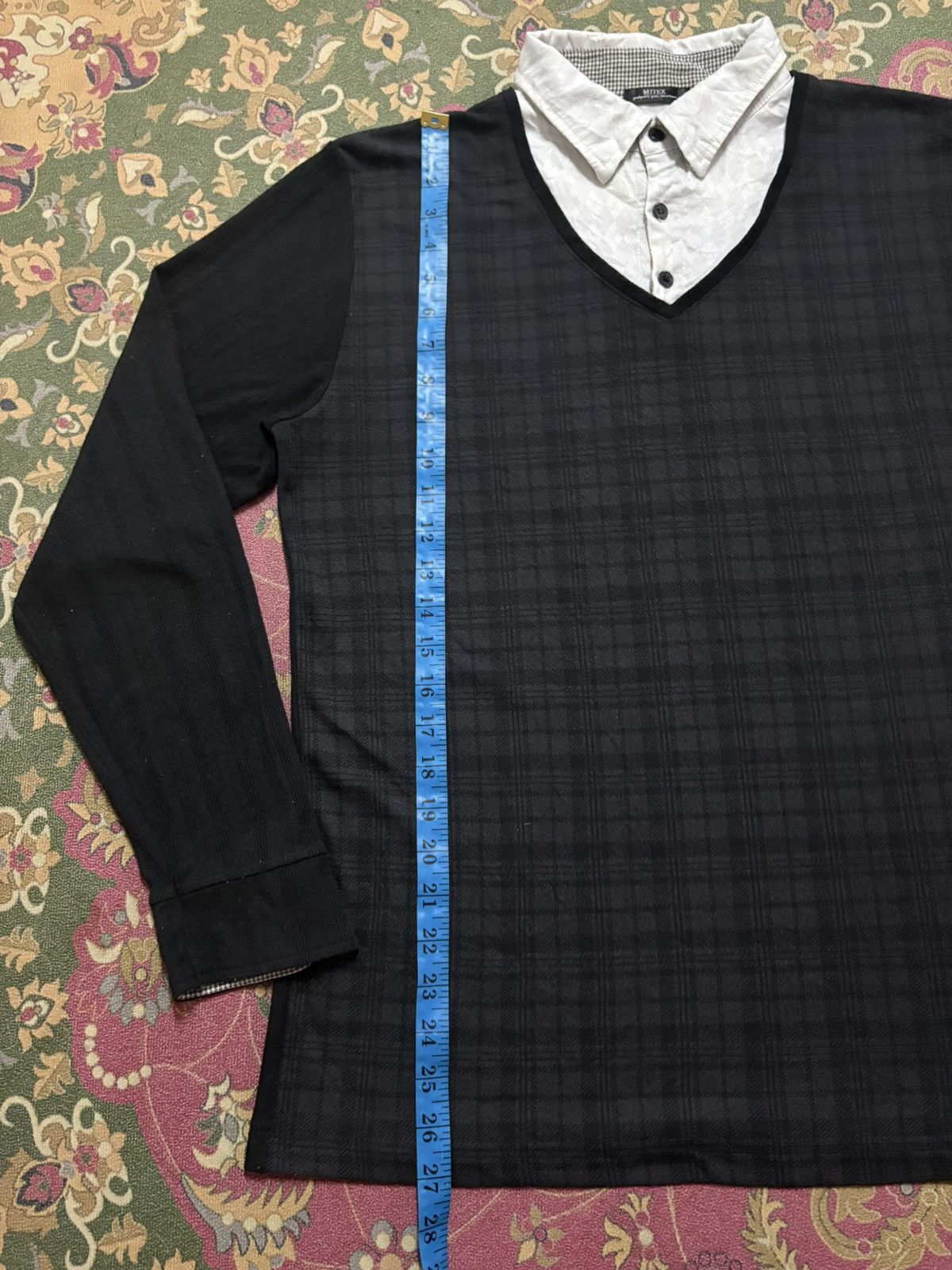 Japanese Brand × Vintage Vintage Japanese Brand MITEX Double LayerLong Sleeve T-Shirt Size US M / EU 48-50 / 2 - 9 Thumbnail