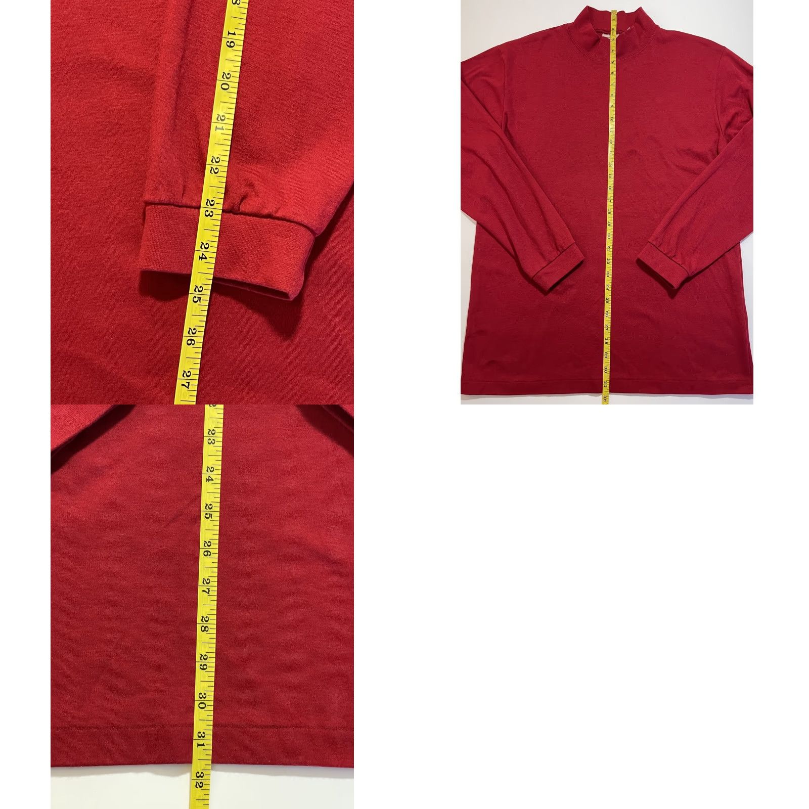 Vintage VINTAGE L.L. Bean Outdoor Shirt Mens Long Sleeve Mock Neck Pullover L Red 90s USA Size US L / EU 52-54 / 3 - 8 Thumbnail