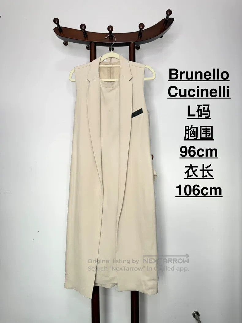Brunello Cucinelli Brunello Cucinelli A classic dress with heavy-duty pearl s Size L / US 10 / IT 46 - 4 Thumbnail