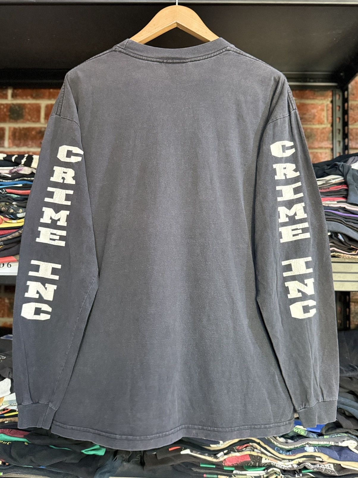 Girl Skateboards Rare Vintage 90s CRIME ING Extreme Wear Skateboard Grunge T Size US XL / EU 56 / 4 - 11 Thumbnail