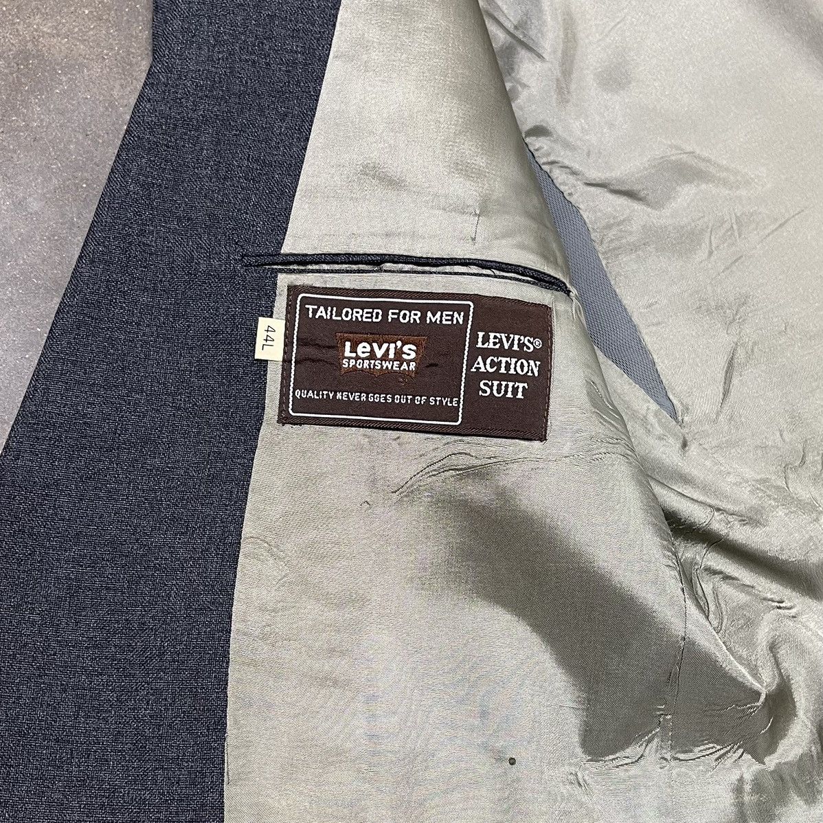 Levi's Vintage Levi's Sportswear 2-Button Lined Blazer Jacket Size 44L - 6 Thumbnail