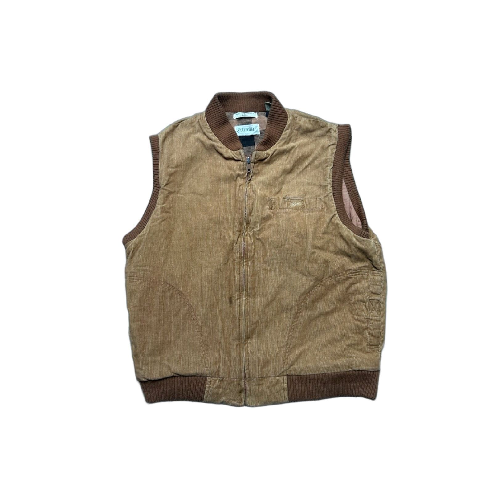 Vintage VINTAGE St. John’s Bay Corduroy Jacket Vest Quilted Lined Burnt Orange Men’s Large Size US L / EU 52-54 / 3 - 1 Thumbnail